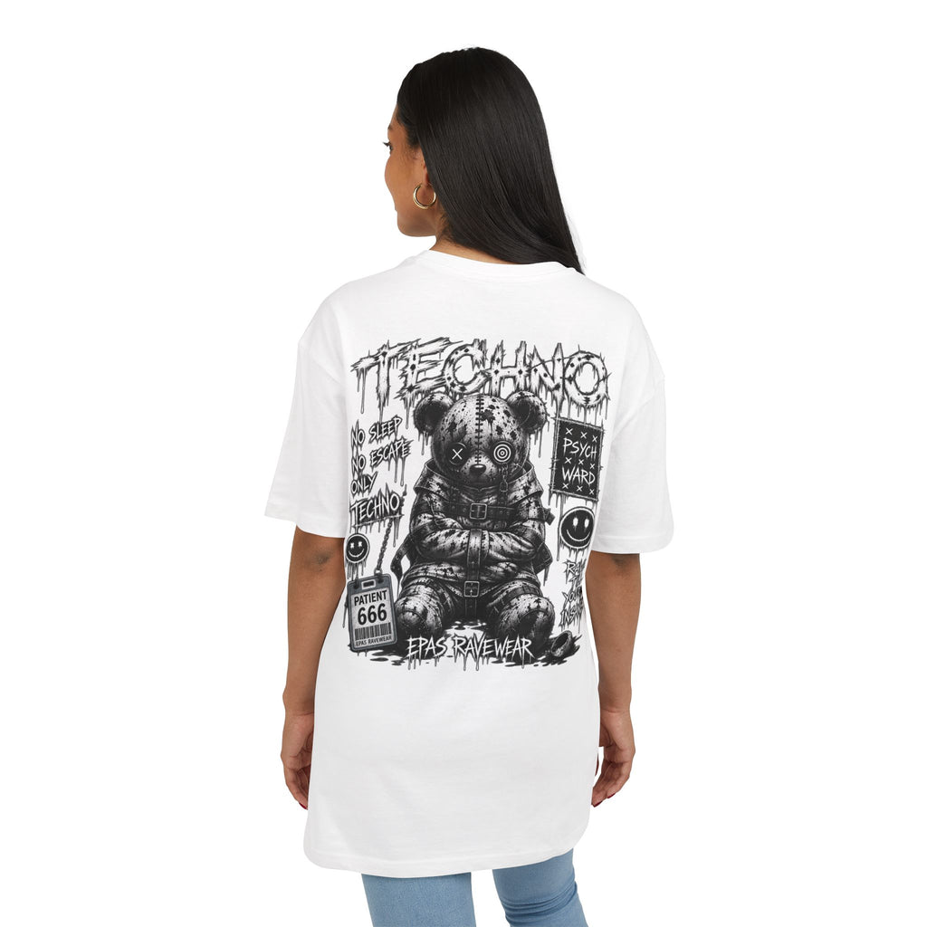 Techno Bear Graphic Tee — EPAS Streetwear Oversized T-Shirt