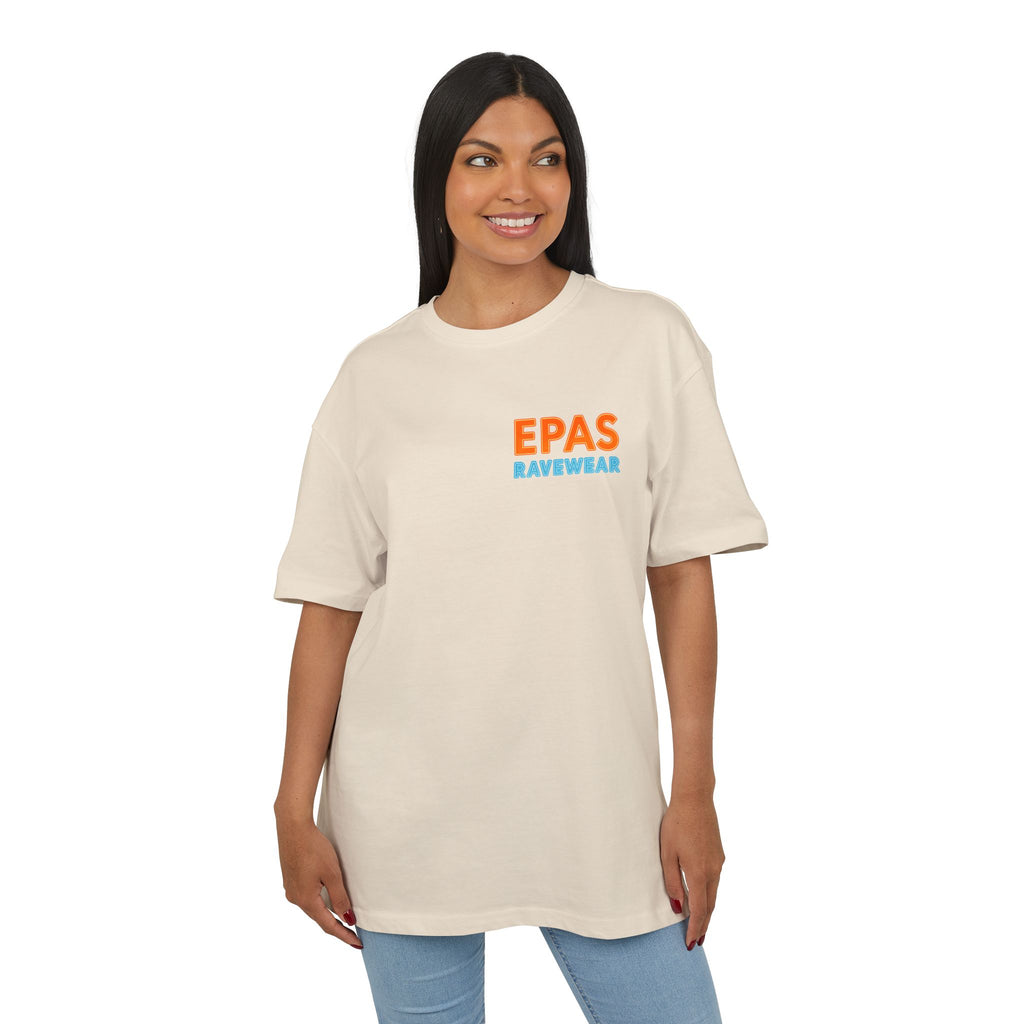 EPAS Ravewear Unisex Heavy Oversize Tee - Bass Statt Small Talk, Streetwear, Festival Fashion, Comfortable Tee, Music Lover Gift
