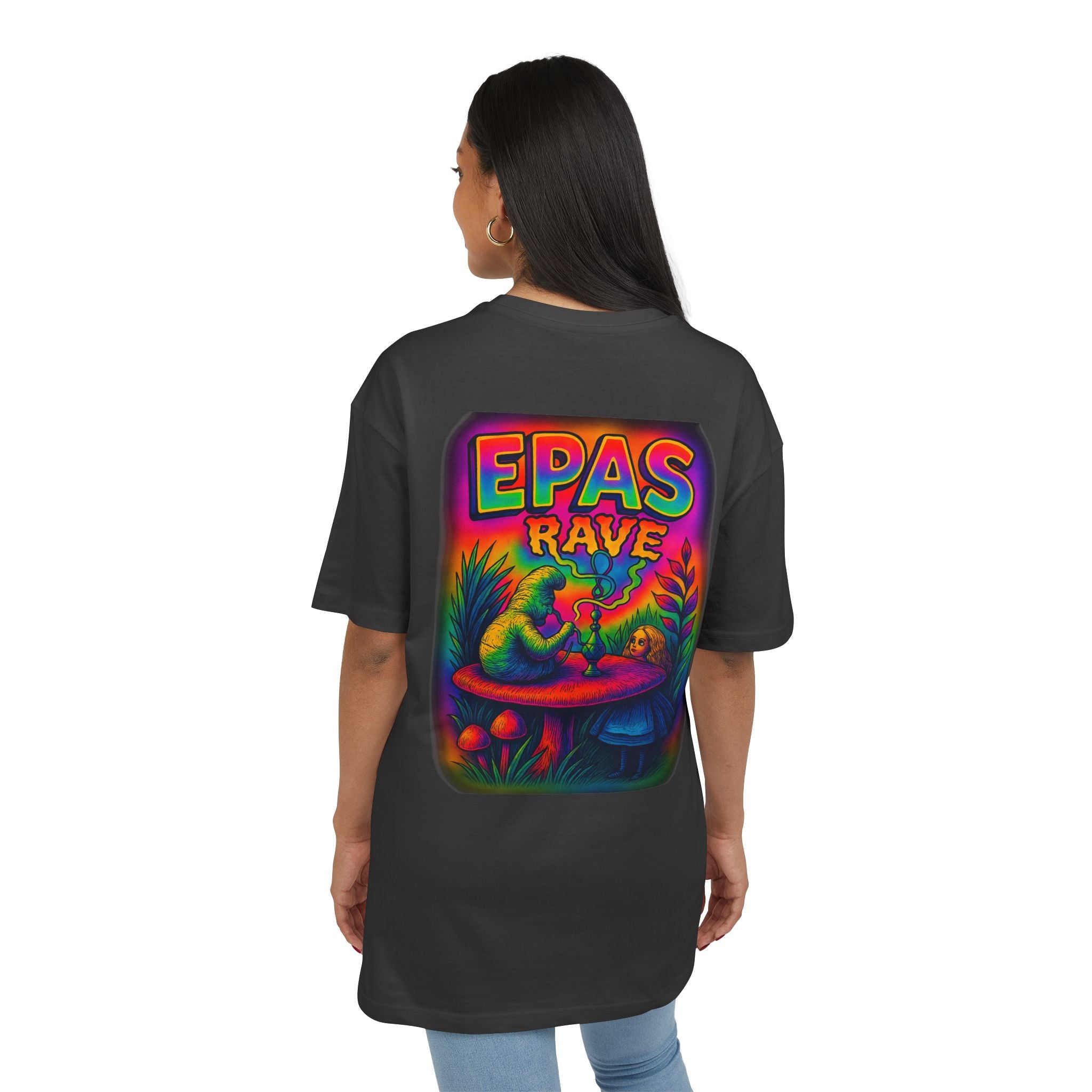 EPAS Rave Graphic Tee — Psychedelic Mushroom Oversized T-Shirt