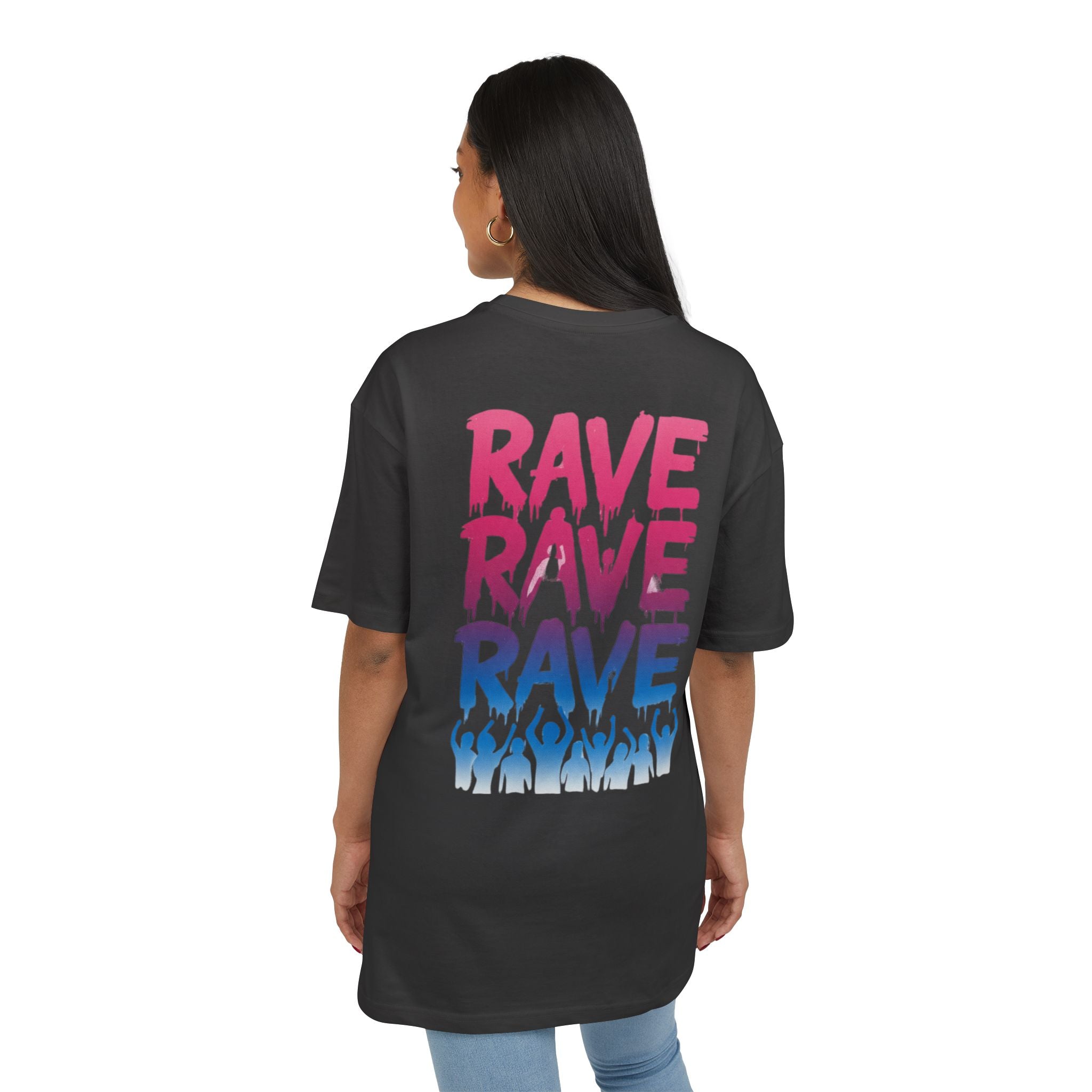 Rave-Inspired Oversize Tee - EPAS Collection, Music Festival Shirt, Unisex Graphic Tee, Streetwear, Party Attire, Rave Wear