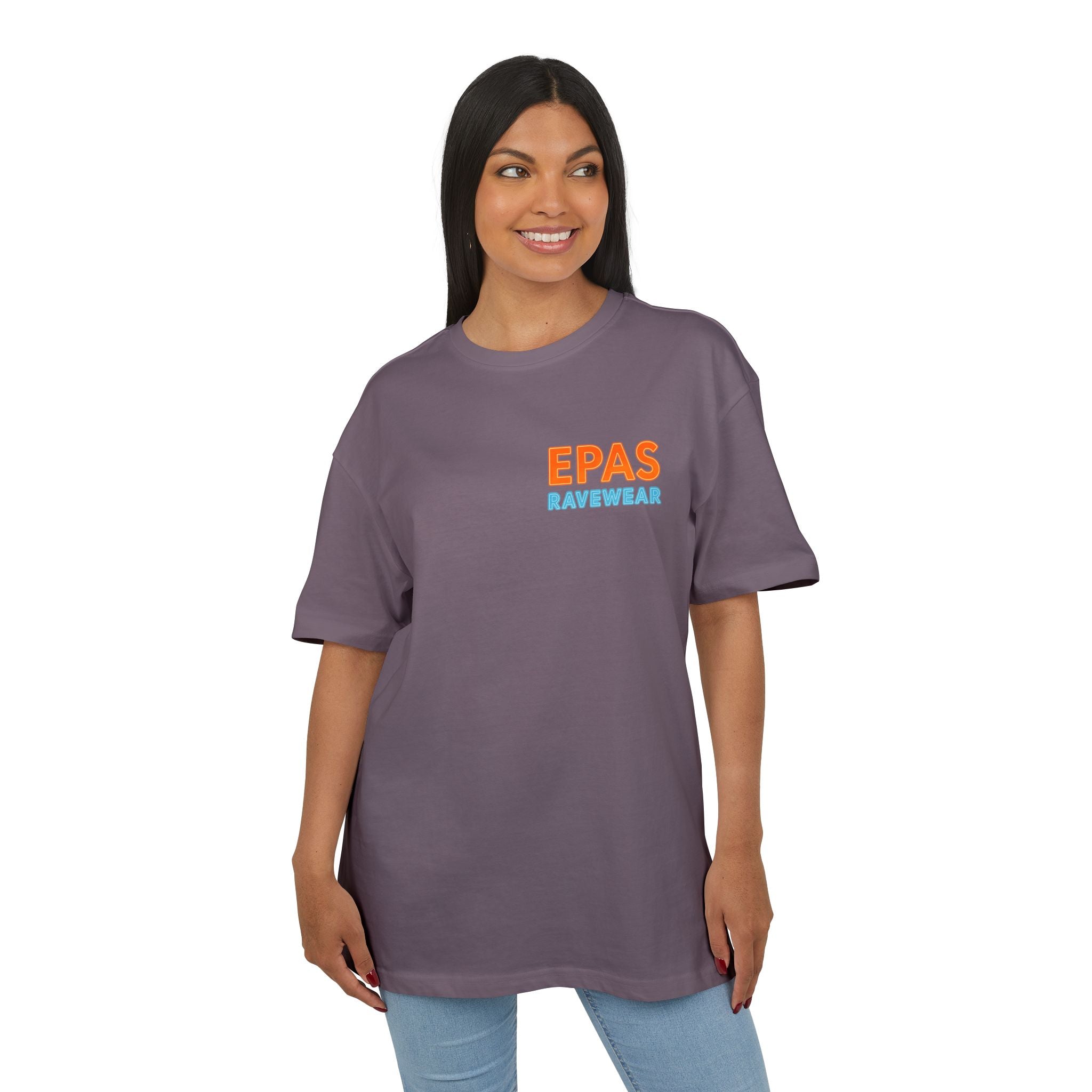 EPAS Ravewear Unisex Heavy Oversize Tee - Bass Statt Small Talk, Streetwear, Festival Fashion, Comfortable Tee, Music Lover Gift