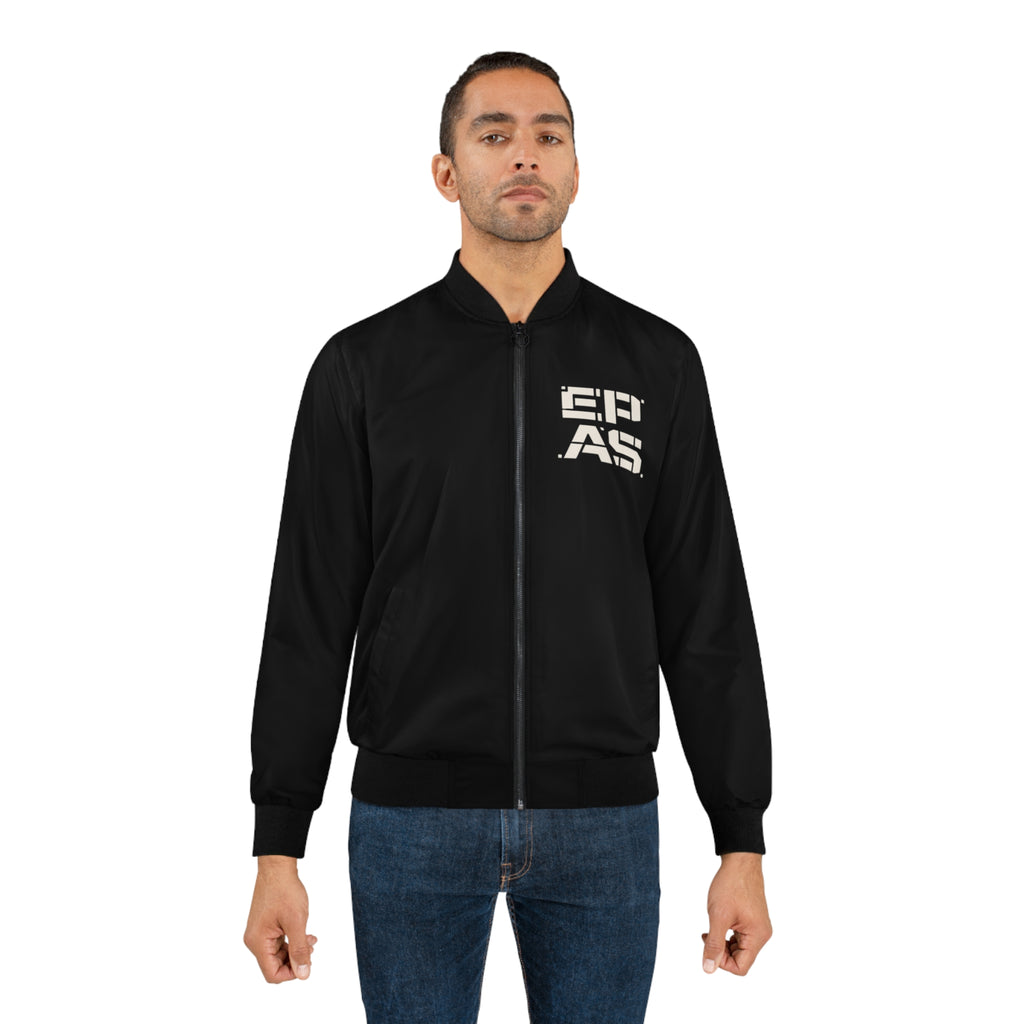 Techno Bomber Jacket — 'EPAS' Front Logo & Back Graphic