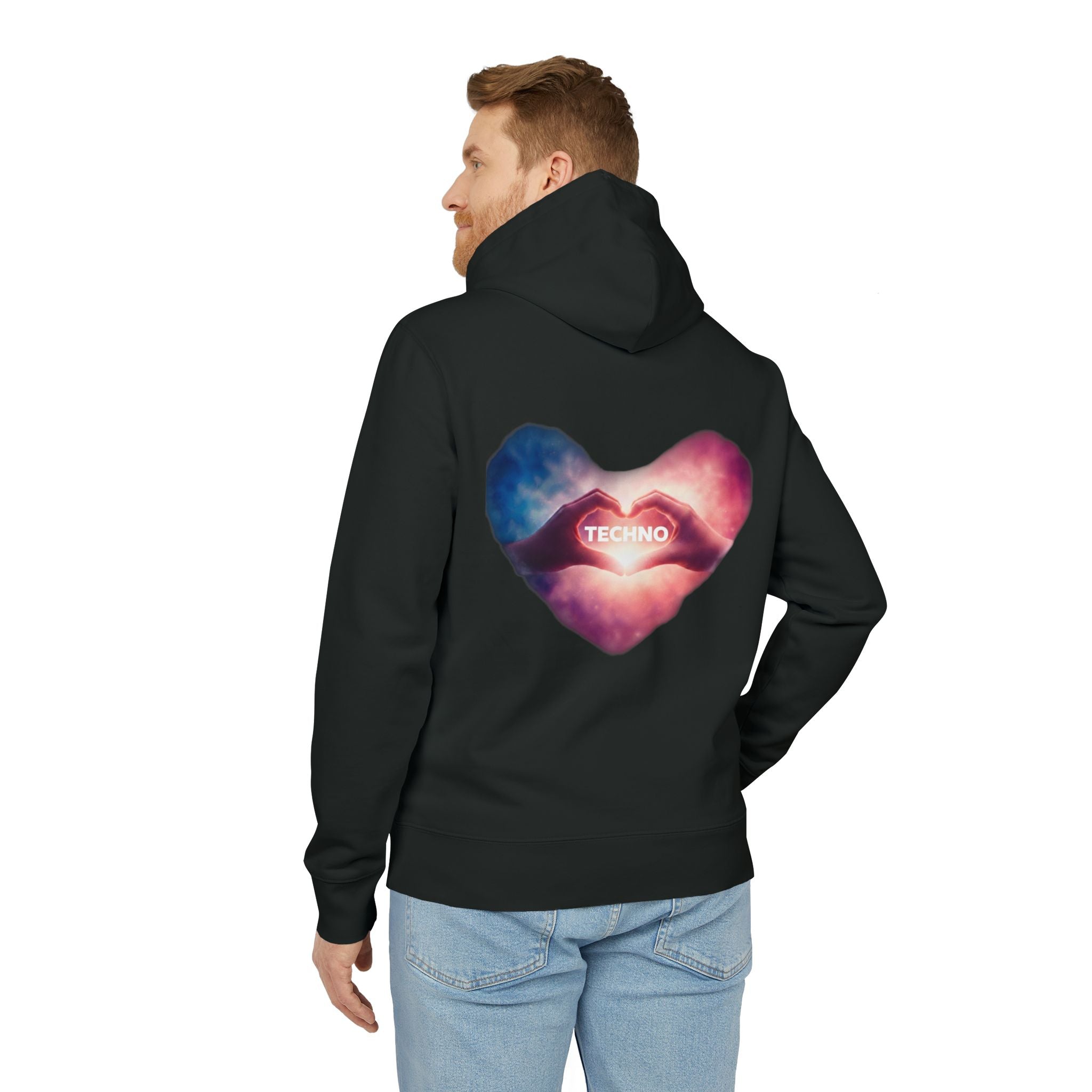 Techno Heart Hoodie — Electronic Music Festival Pullover