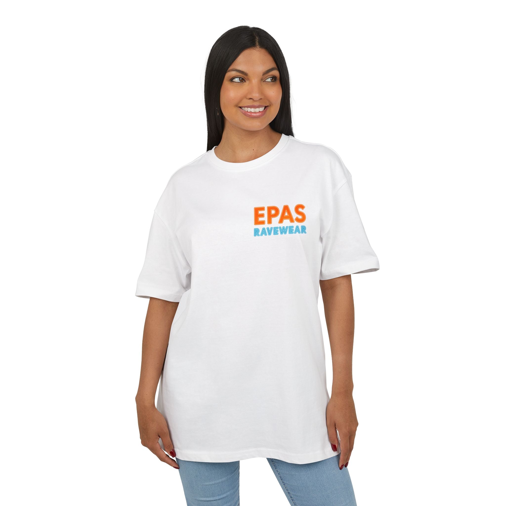 EPAS Ravewear Unisex Heavy Oversize Tee - Bass Statt Small Talk, Streetwear, Festival Fashion, Comfortable Tee, Music Lover Gift