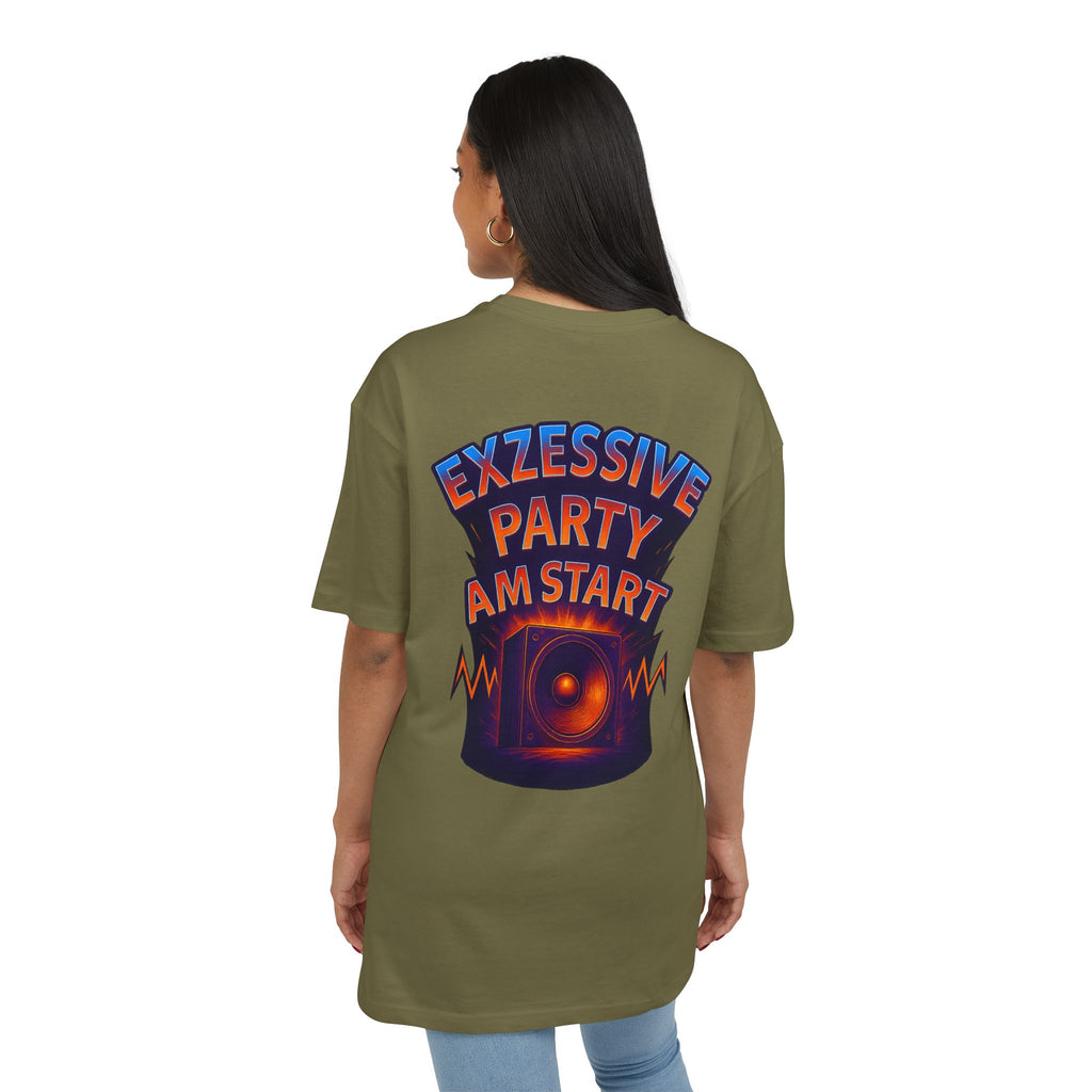 Trendy Rave Oversized Tee - EPAS Ravewear, Party Apparel, Festival Shirt, Unisex Graphic Tee, Dance Event Outfit