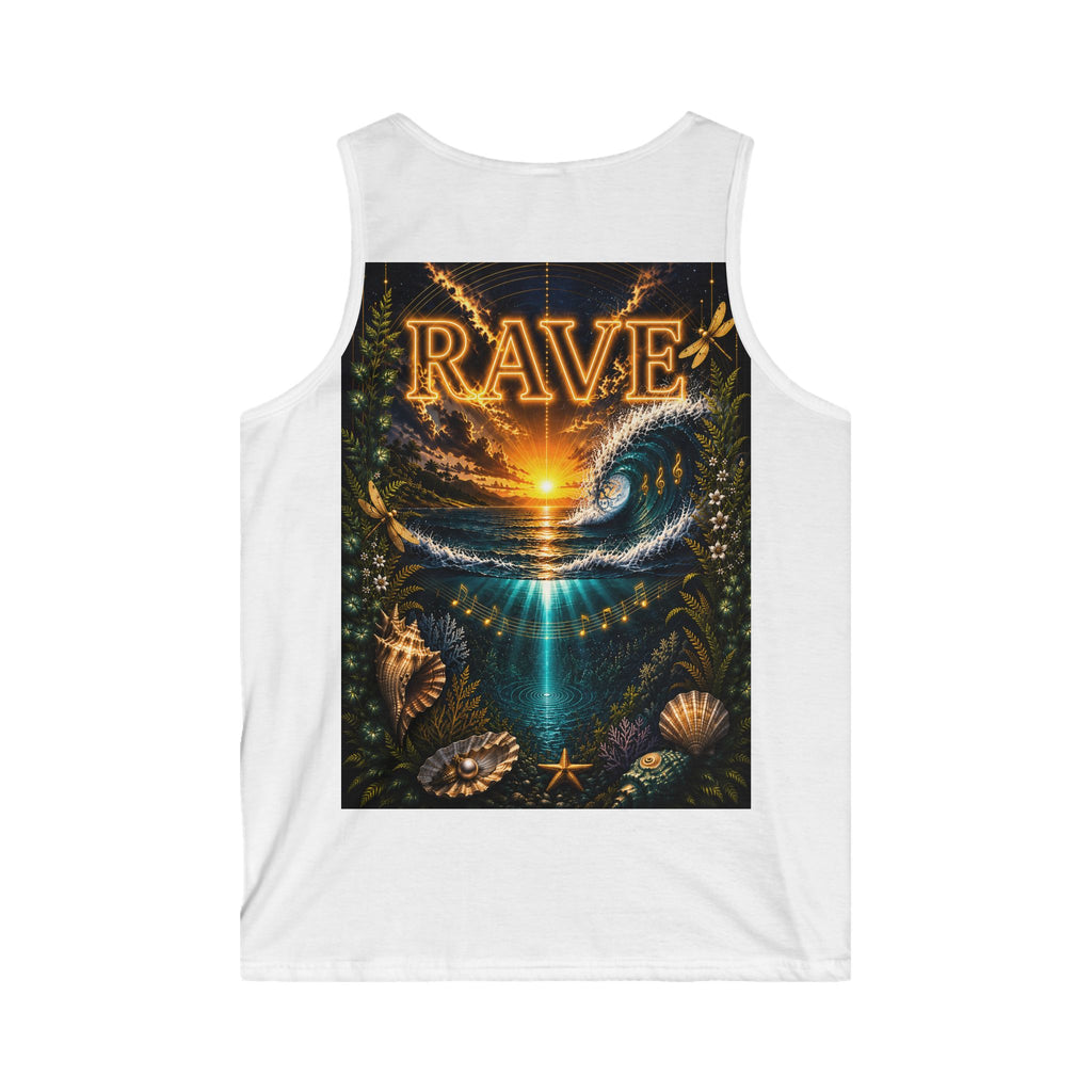 Rave Ocean Sunset Tank Top — Beach Festival Graphic Tank