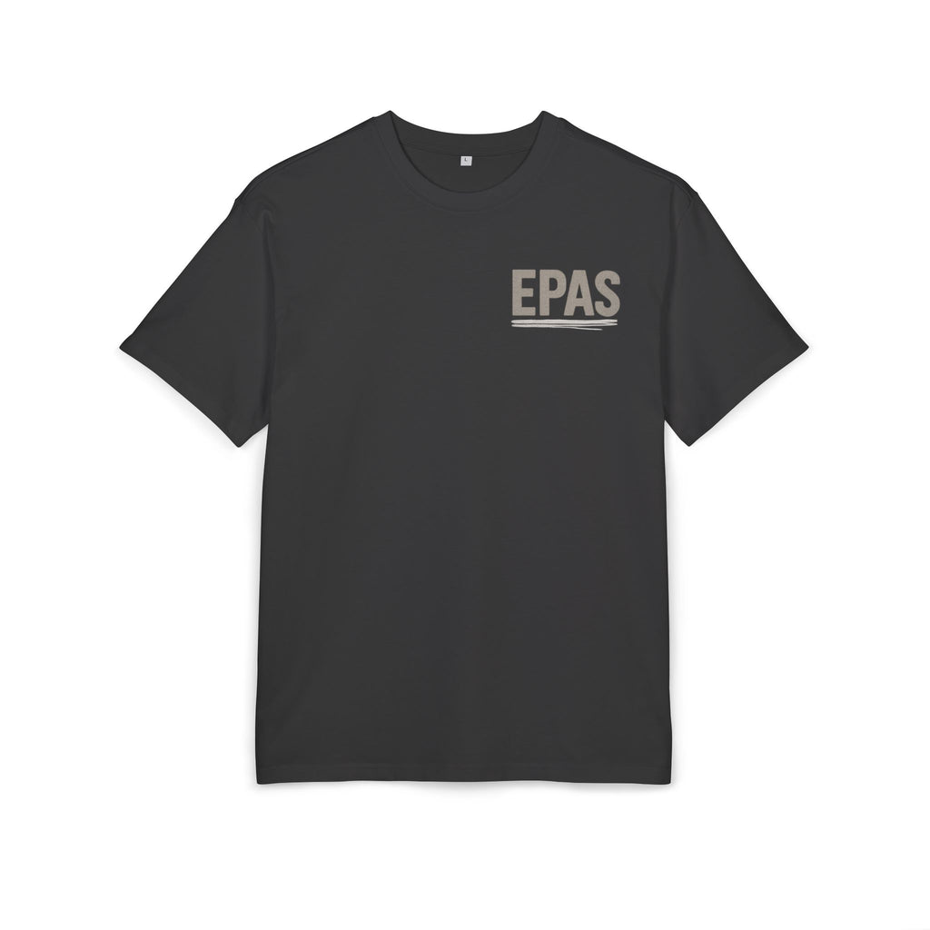 EPAS Graphic Tee — Oversized White T‑Shirt with Bold Back Print