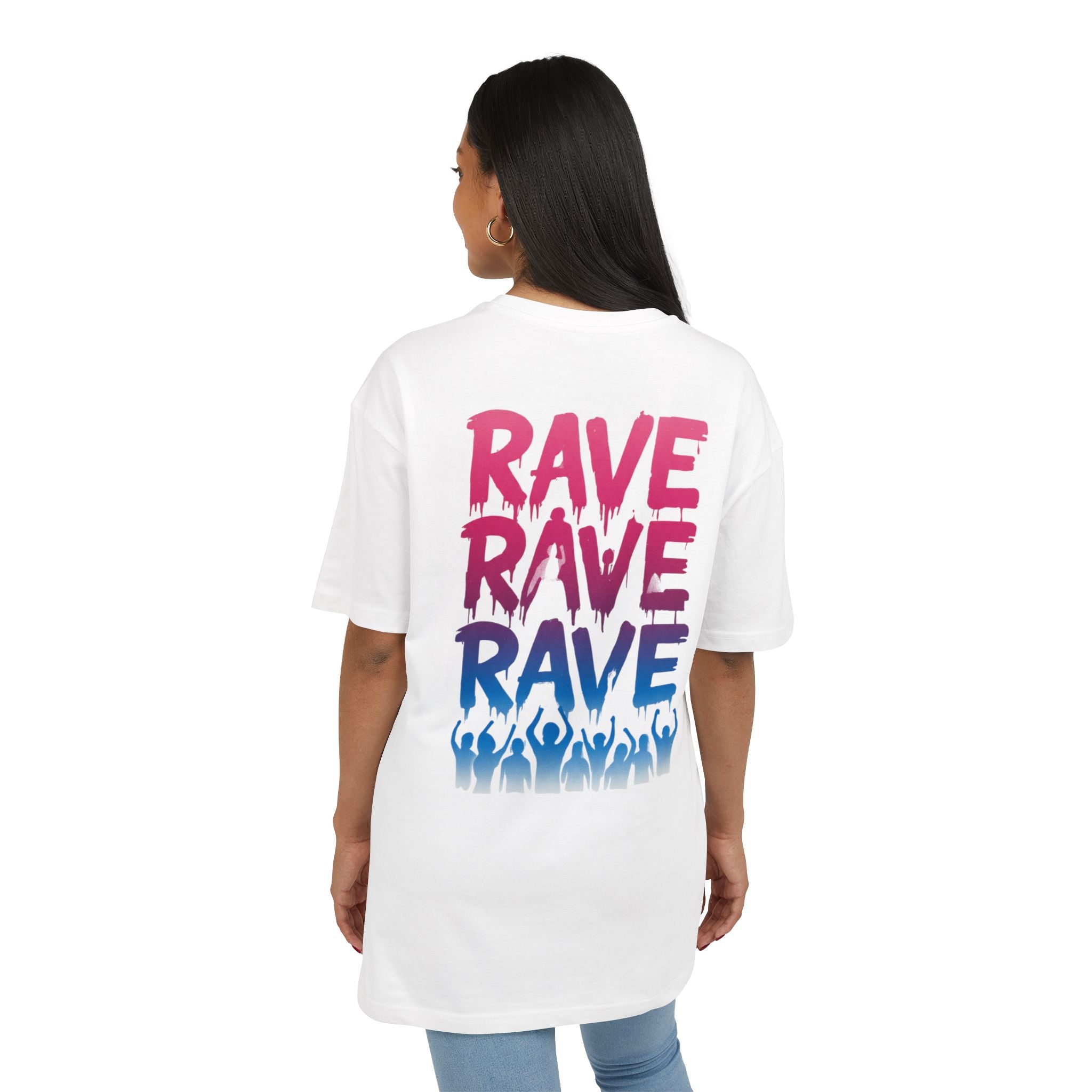 Rave-Inspired Oversize Tee - EPAS Collection, Music Festival Shirt, Unisex Graphic Tee, Streetwear, Party Attire, Rave Wear