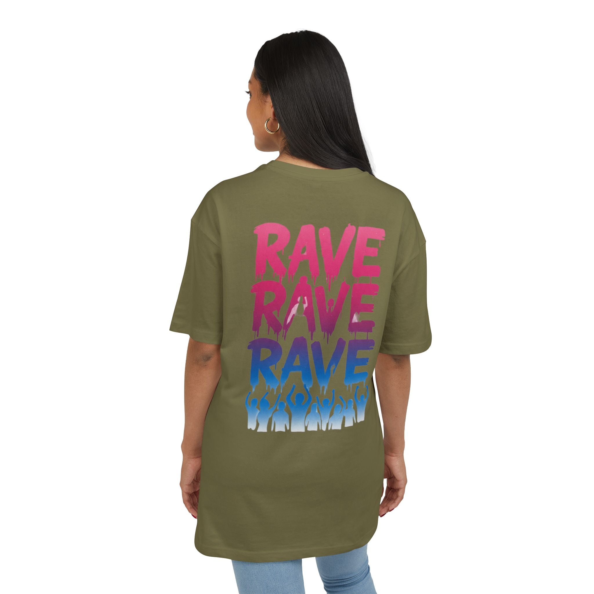 Rave-Inspired Oversize Tee - EPAS Collection, Music Festival Shirt, Unisex Graphic Tee, Streetwear, Party Attire, Rave Wear