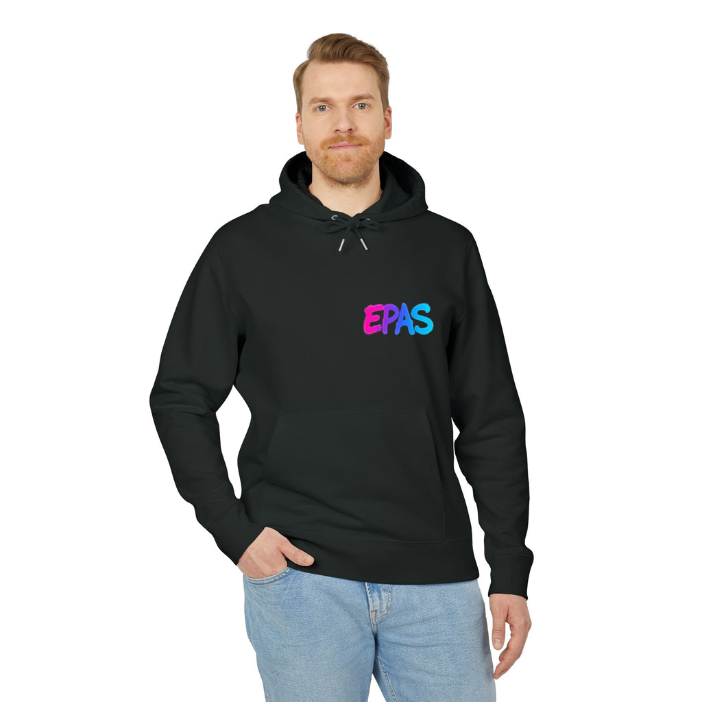 Santa Drops the Bass Hoodie — Colorful Trippy DJ Santa Graphic Hoodie