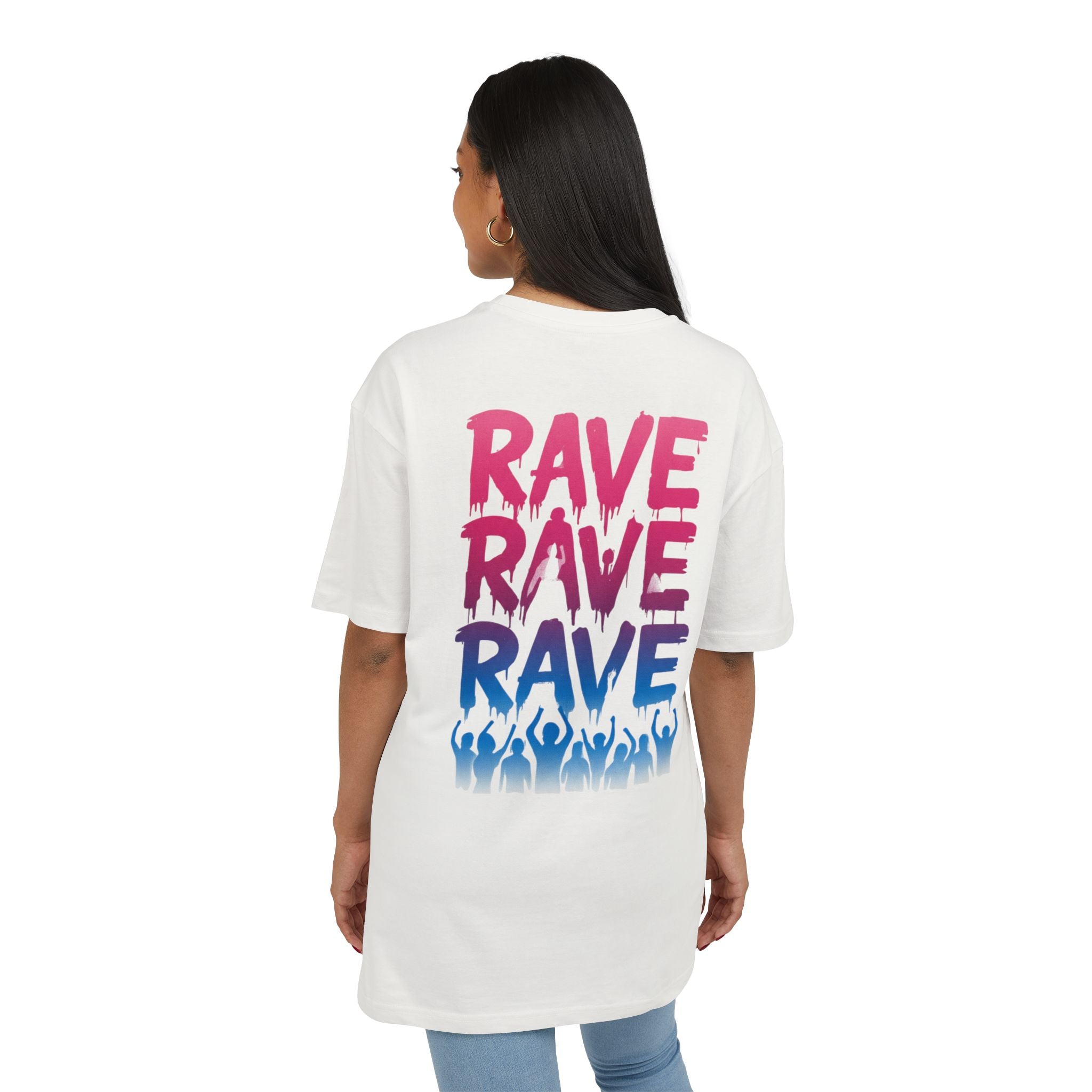 Rave-Inspired Oversize Tee - EPAS Collection, Music Festival Shirt, Unisex Graphic Tee, Streetwear, Party Attire, Rave Wear