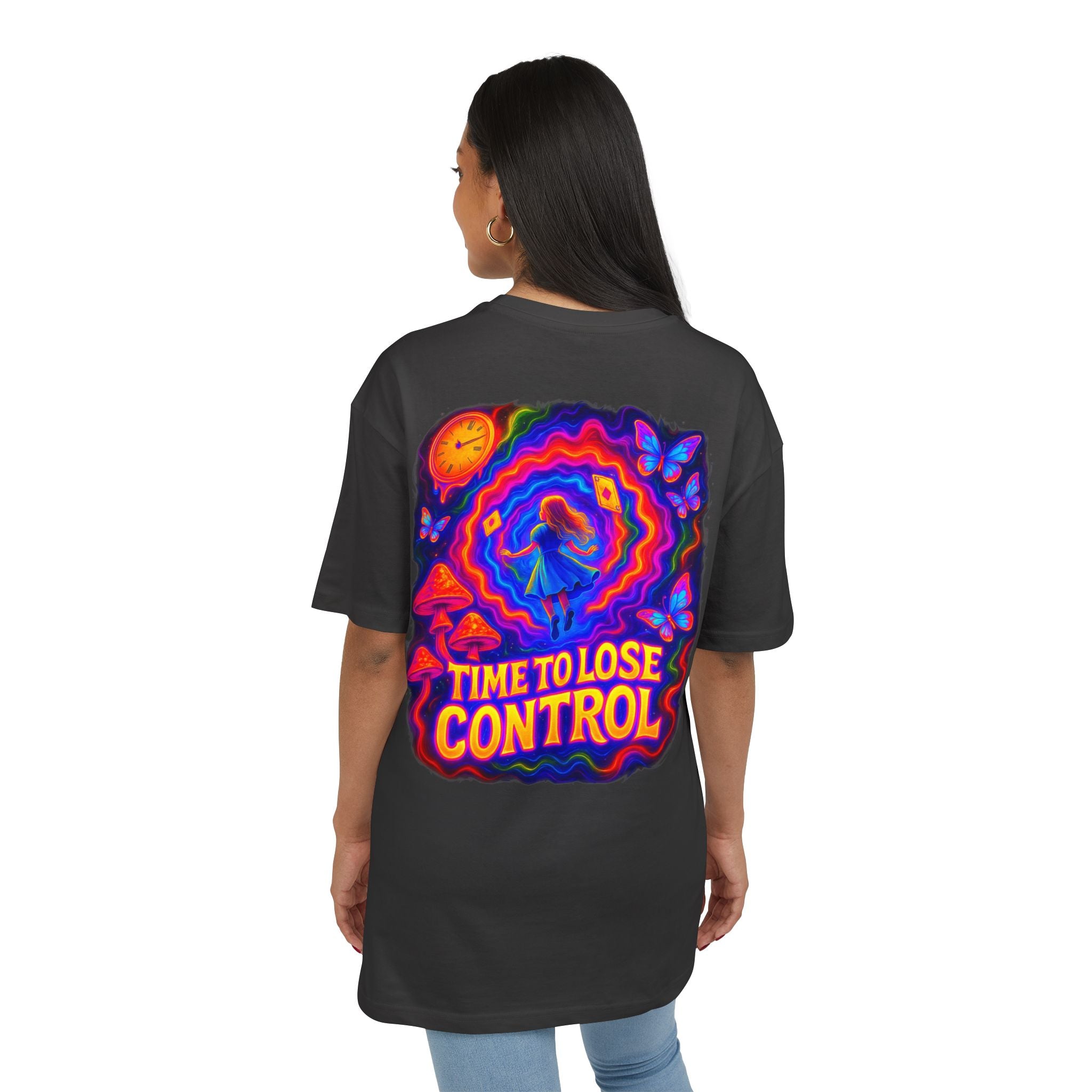 Psychedelic "Time to Lose Control" Graphic Tee