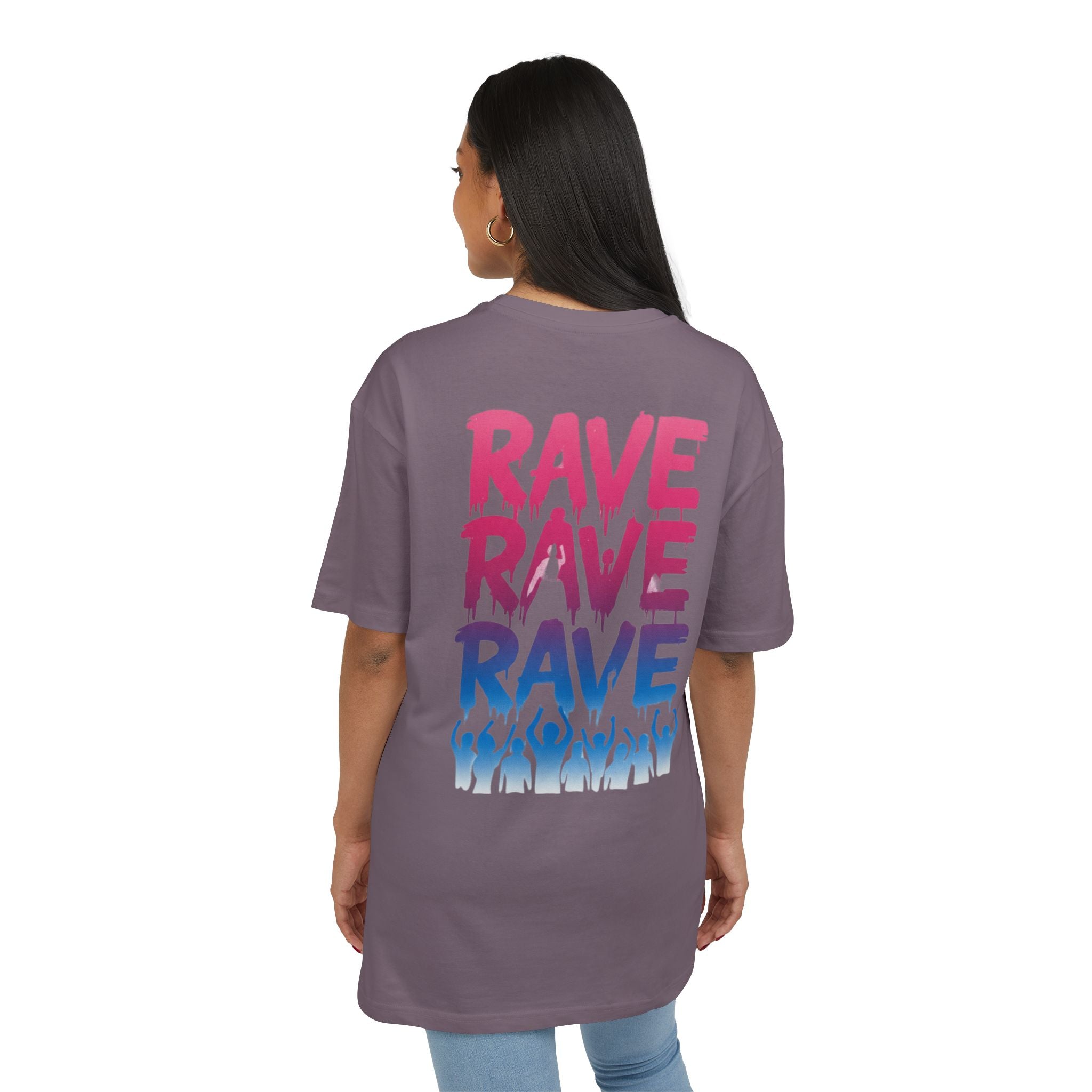 Rave-Inspired Oversize Tee - EPAS Collection, Music Festival Shirt, Unisex Graphic Tee, Streetwear, Party Attire, Rave Wear