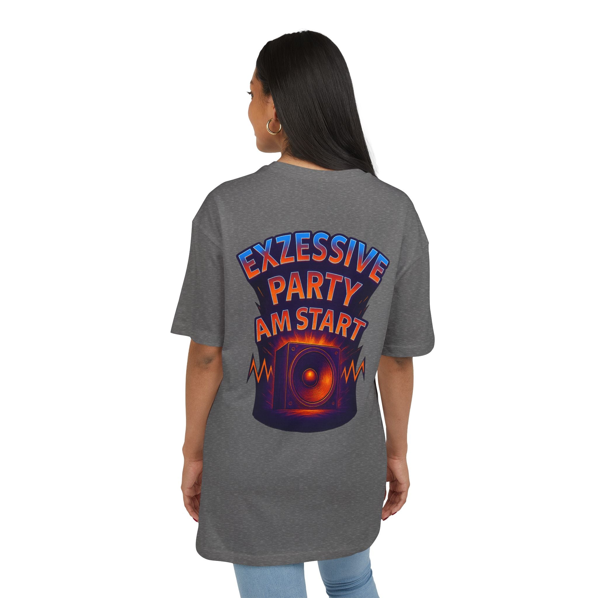 Trendy Rave Oversized Tee - EPAS Ravewear, Party Apparel, Festival Shirt, Unisex Graphic Tee, Dance Event Outfit