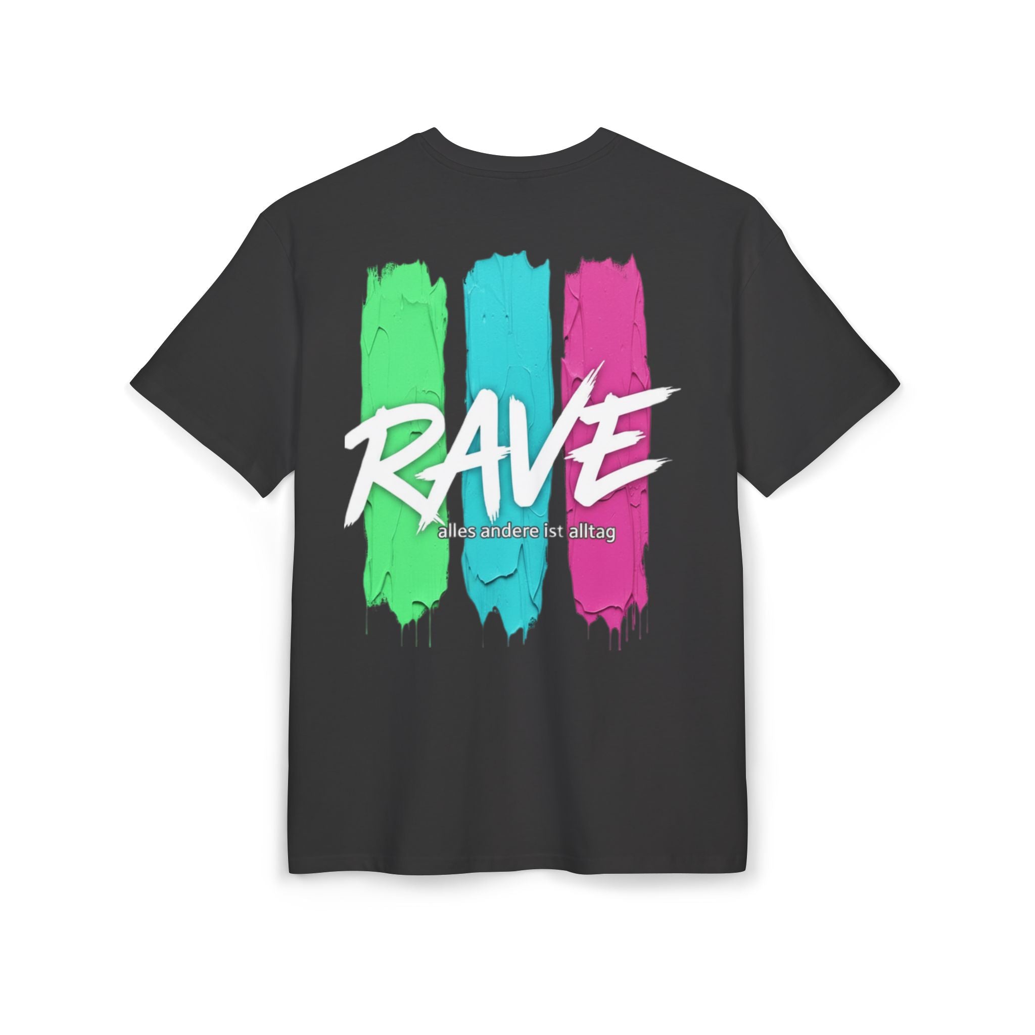 Rave Paint-Stripe Oversized Tee