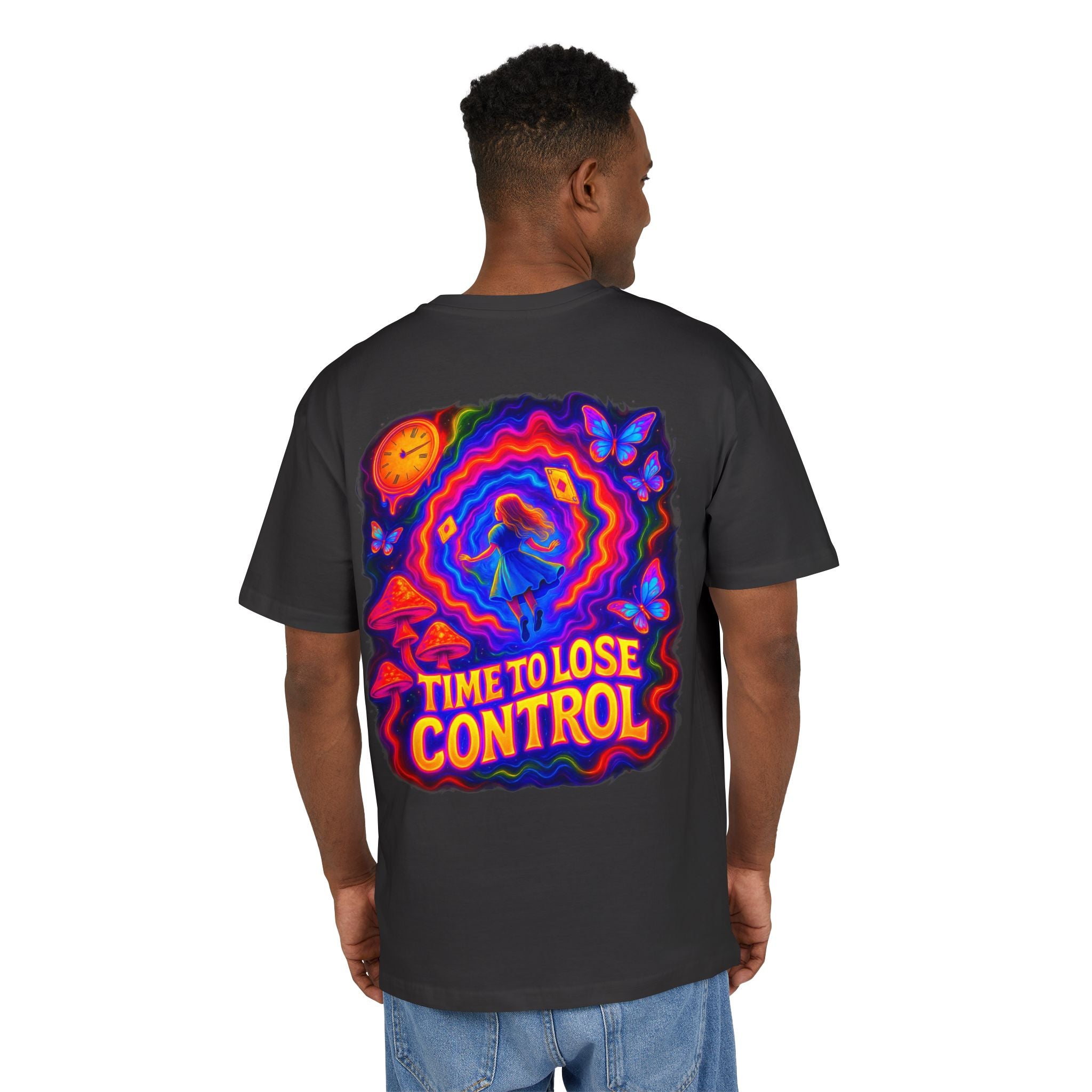 Psychedelic "Time to Lose Control" Graphic Tee