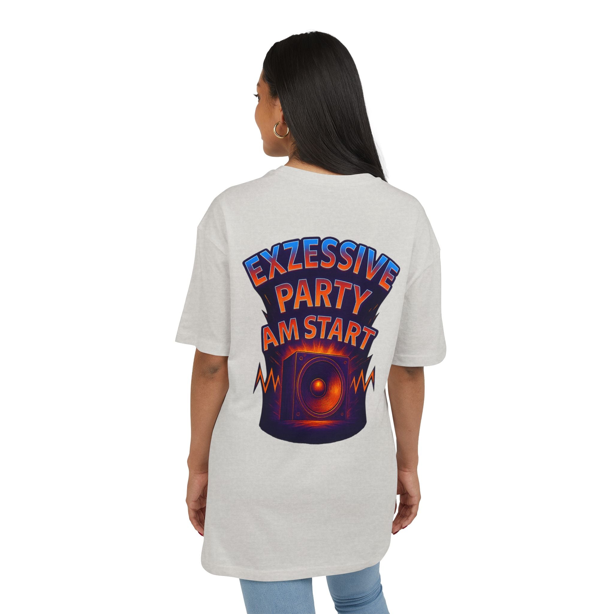 Trendy Rave Oversized Tee - EPAS Ravewear, Party Apparel, Festival Shirt, Unisex Graphic Tee, Dance Event Outfit
