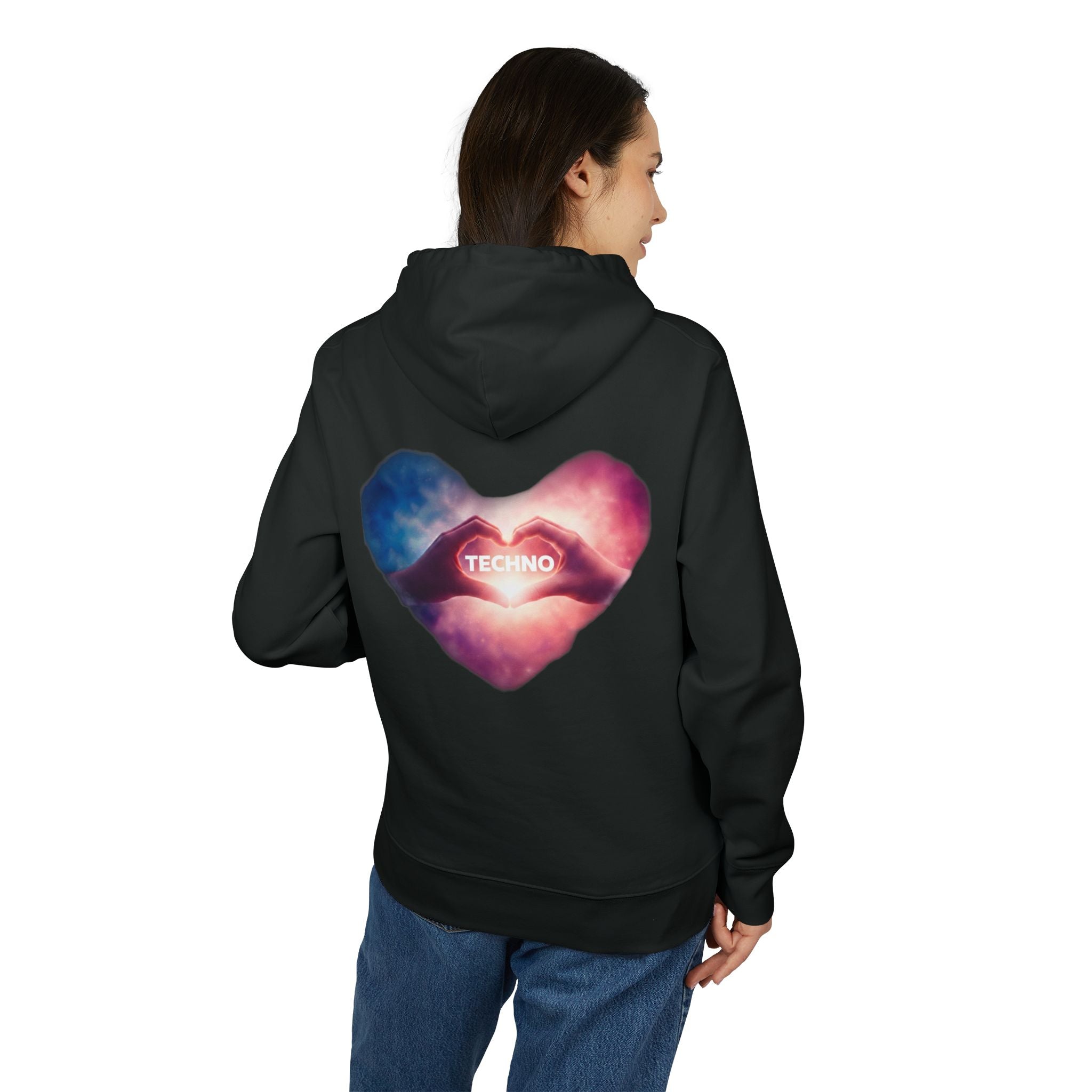 Techno Heart Hoodie — Electronic Music Festival Pullover