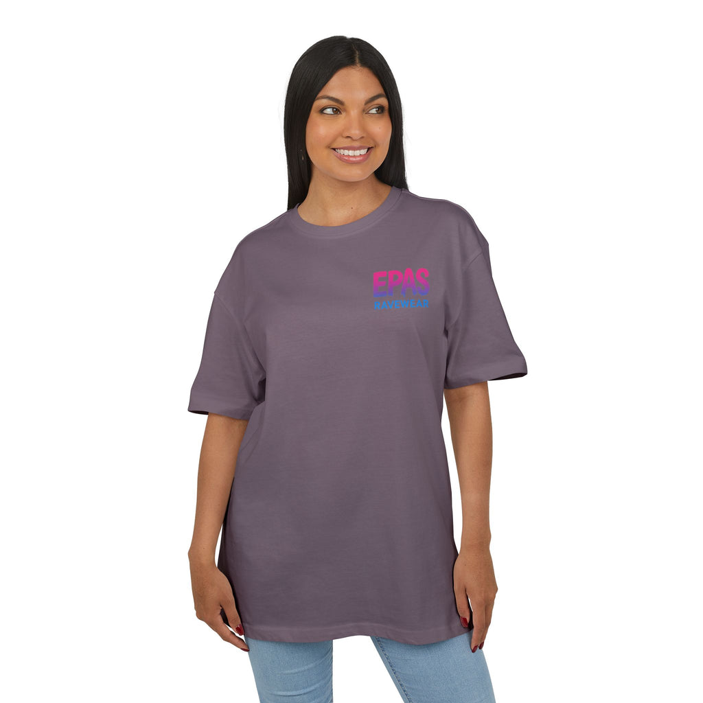 Rave-Inspired Oversize Tee - EPAS Collection, Music Festival Shirt, Unisex Graphic Tee, Streetwear, Party Attire, Rave Wear