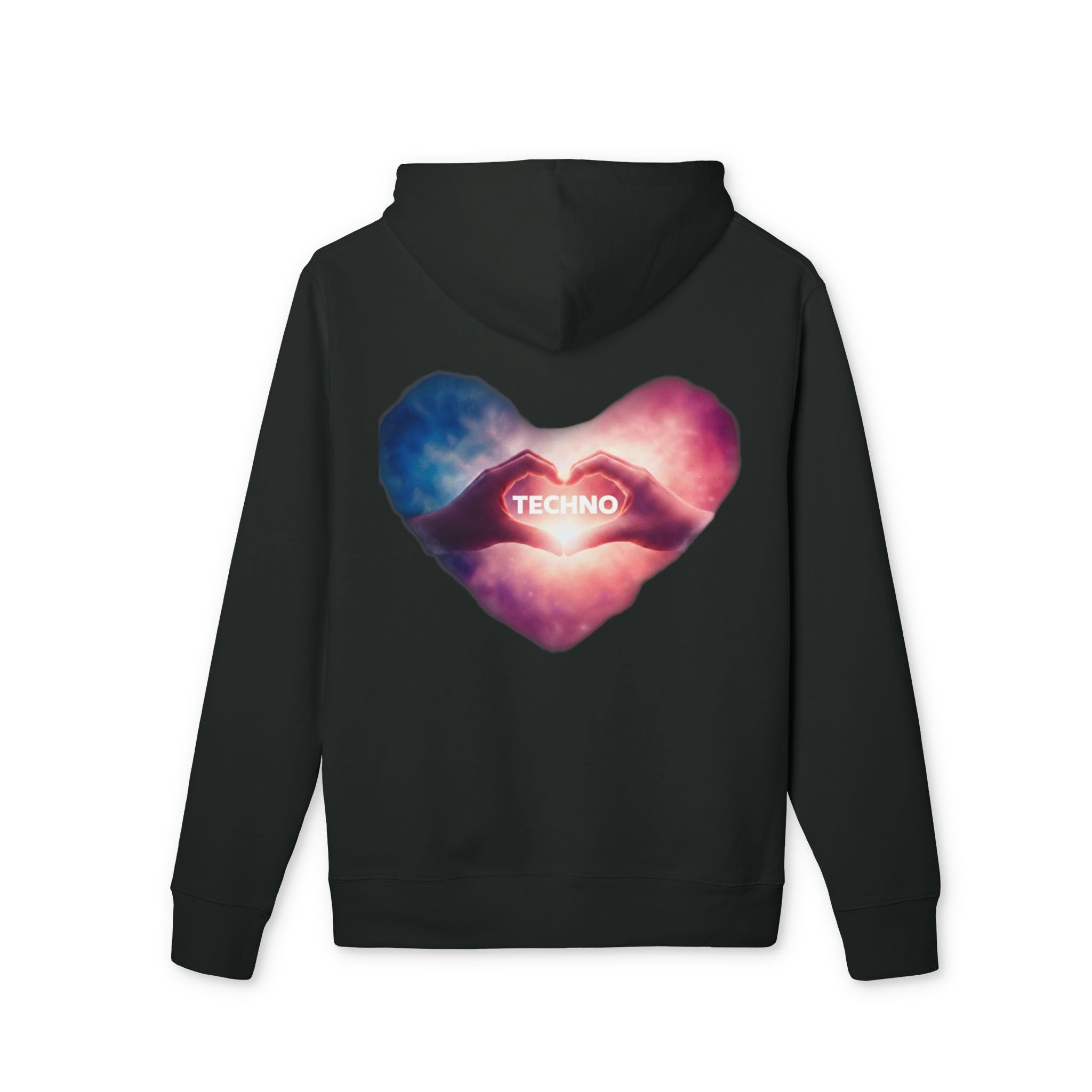 Techno Heart Hoodie — Electronic Music Festival Pullover