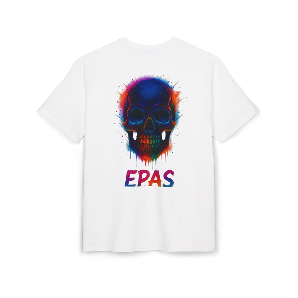 Colorful Skull Graphic Tee, Rave Wear, Festival Shirt, Edgy Streetwear, Unisex Oversized T-Shirt
