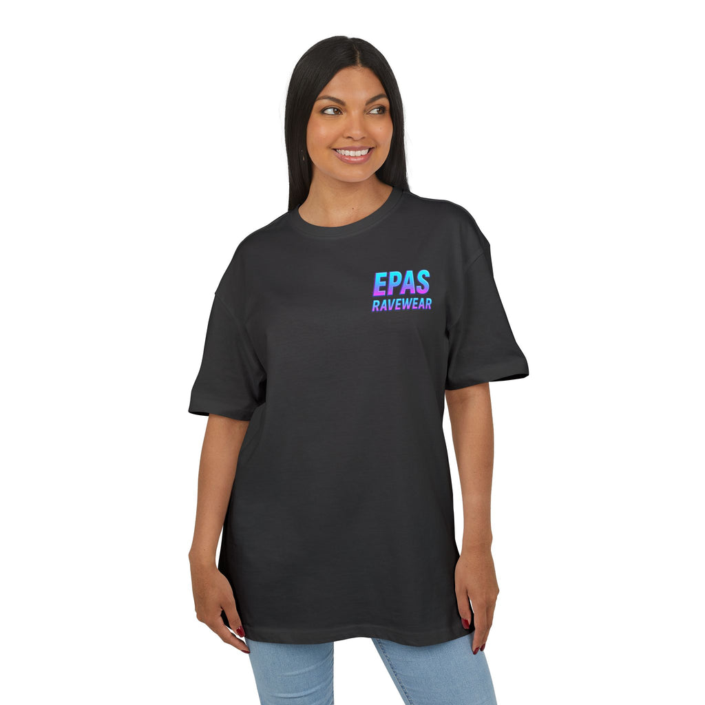 Rave-Inspired Oversize Tee – EPAS Ravewear, Beach Party Vibes, Festival Outfit, Summer Music Event, Comfortable Casual Top
