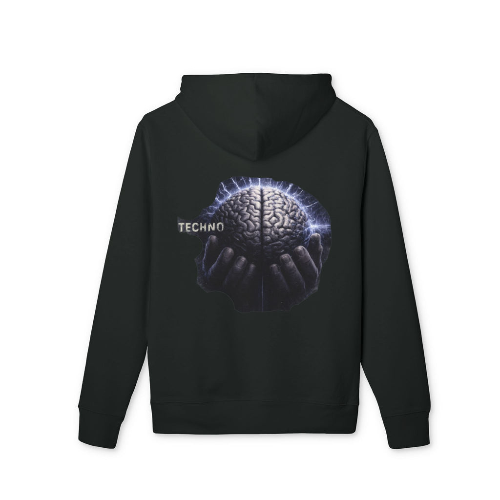 Techno Brain Hoodie — Minimal Electronic Music Pullover