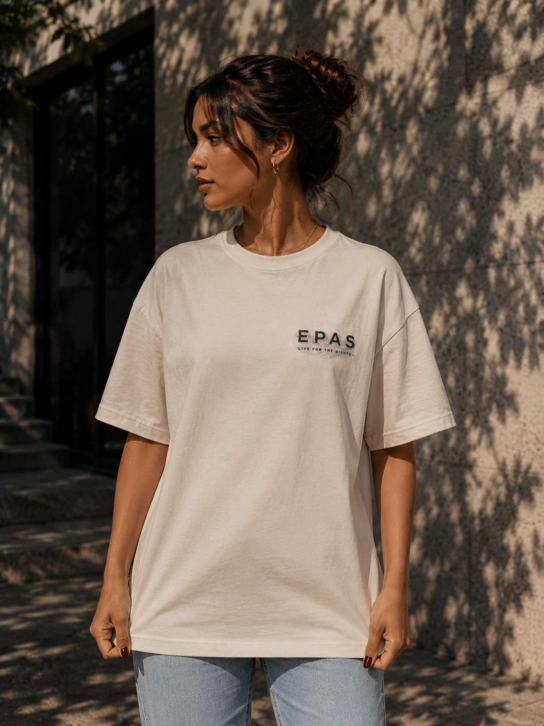 404 Reality Not Found Tee — Graphic Oversized White T-Shirt