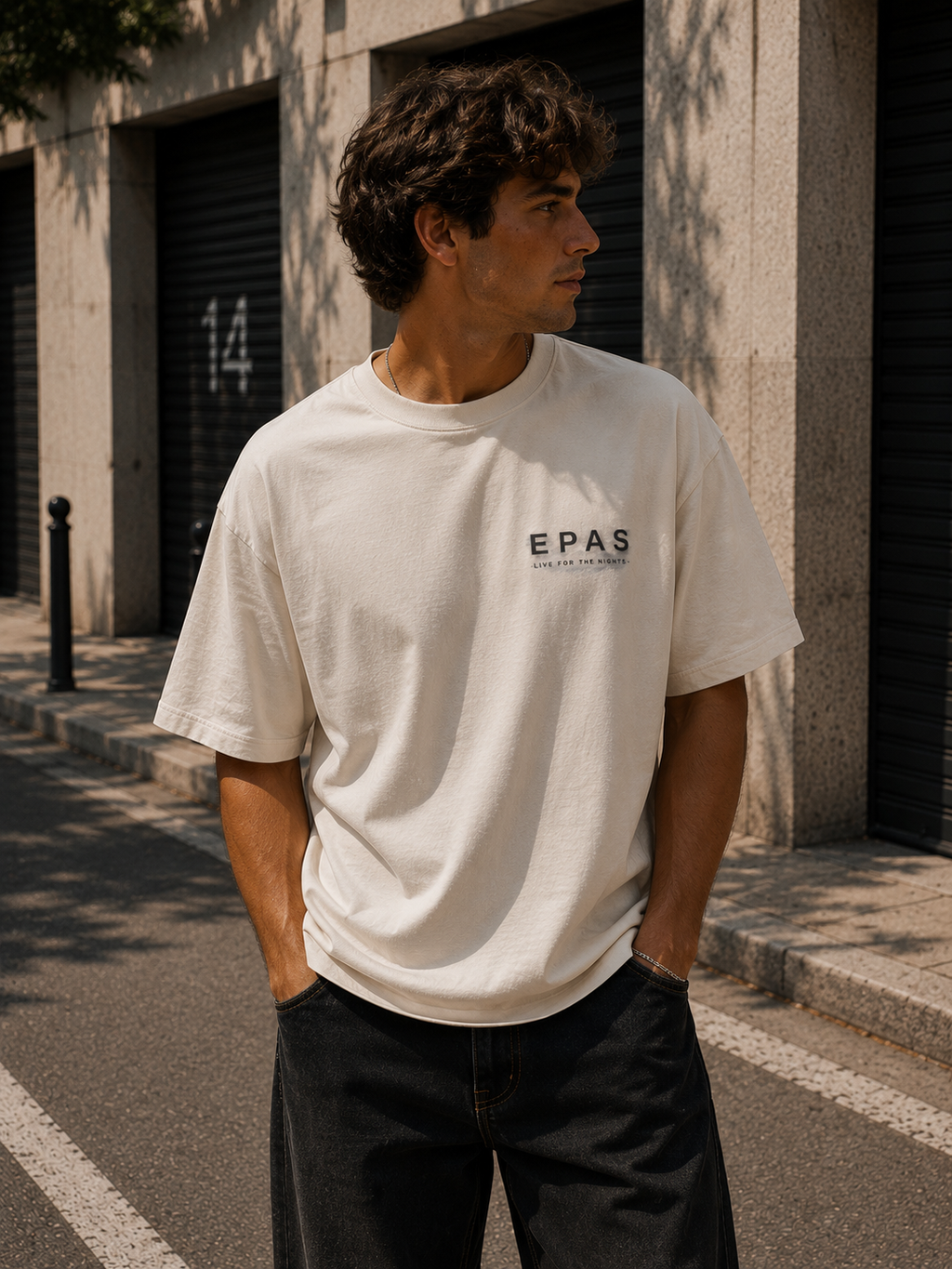 Lost in the Weekend Graphic Tee — Vintage Cityscape Print