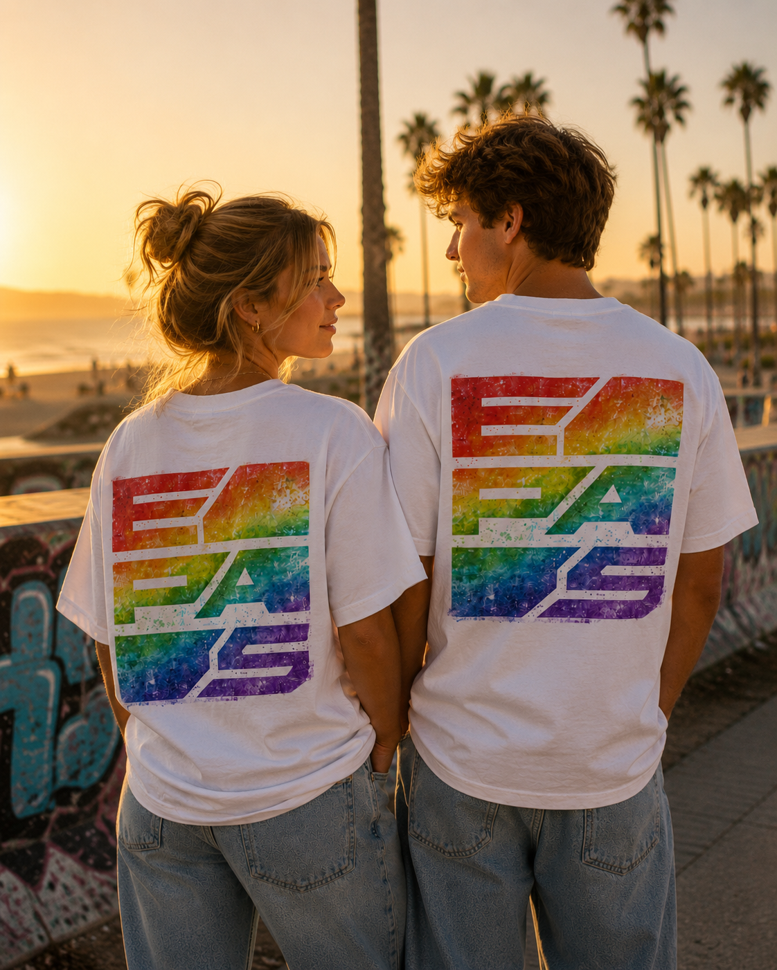 EPAS Rainbow Logo Oversize Tee