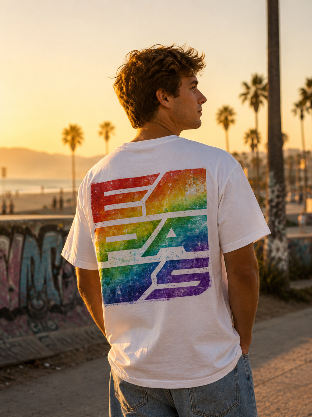 EPAS Rainbow Logo Oversize Tee