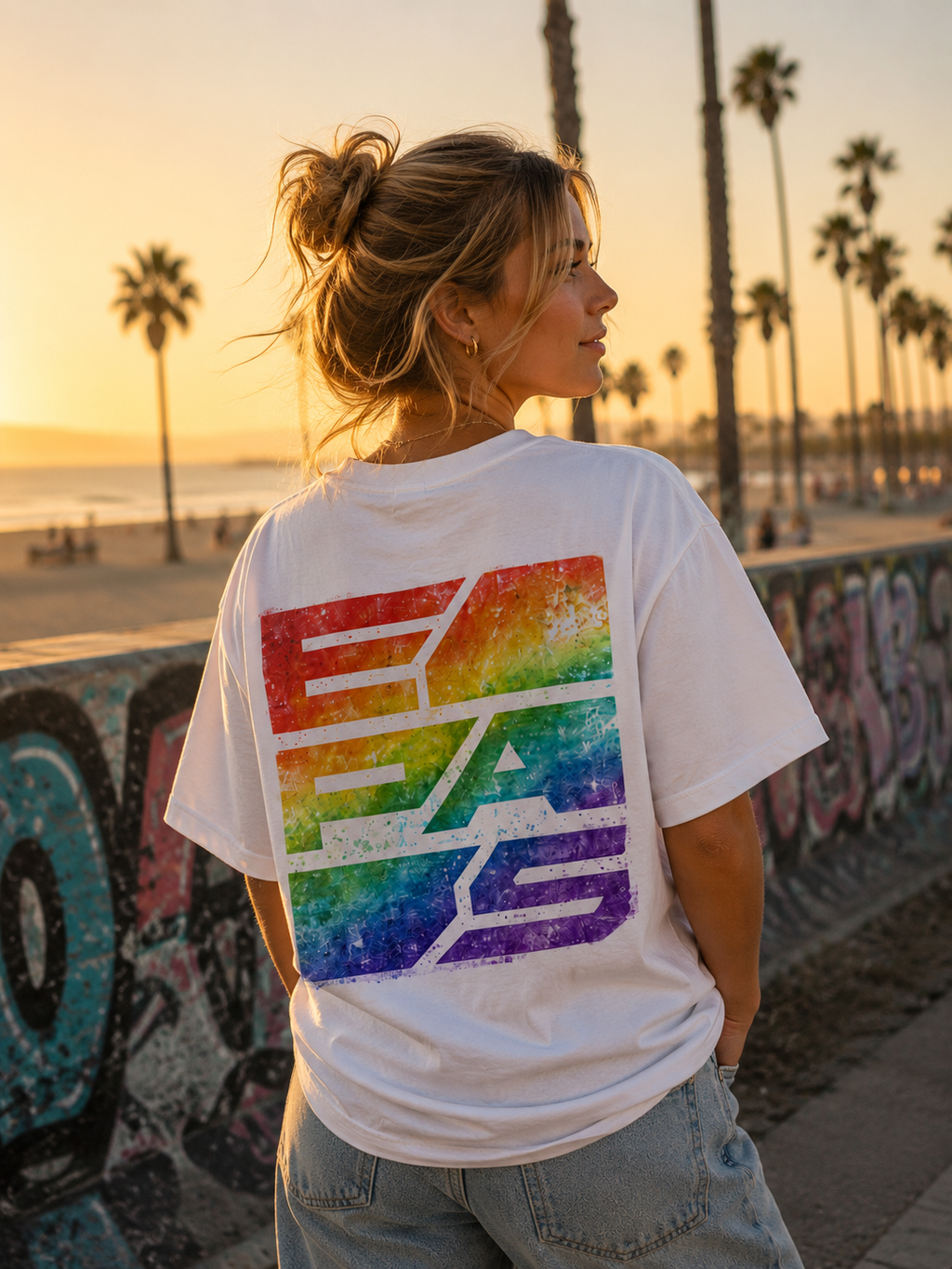 EPAS Rainbow Logo Oversize Tee