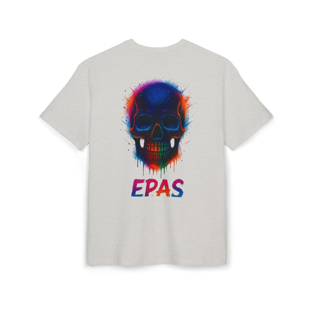 Colorful Skull Graphic Tee, Rave Wear, Festival Shirt, Edgy Streetwear, Unisex Oversized T-Shirt