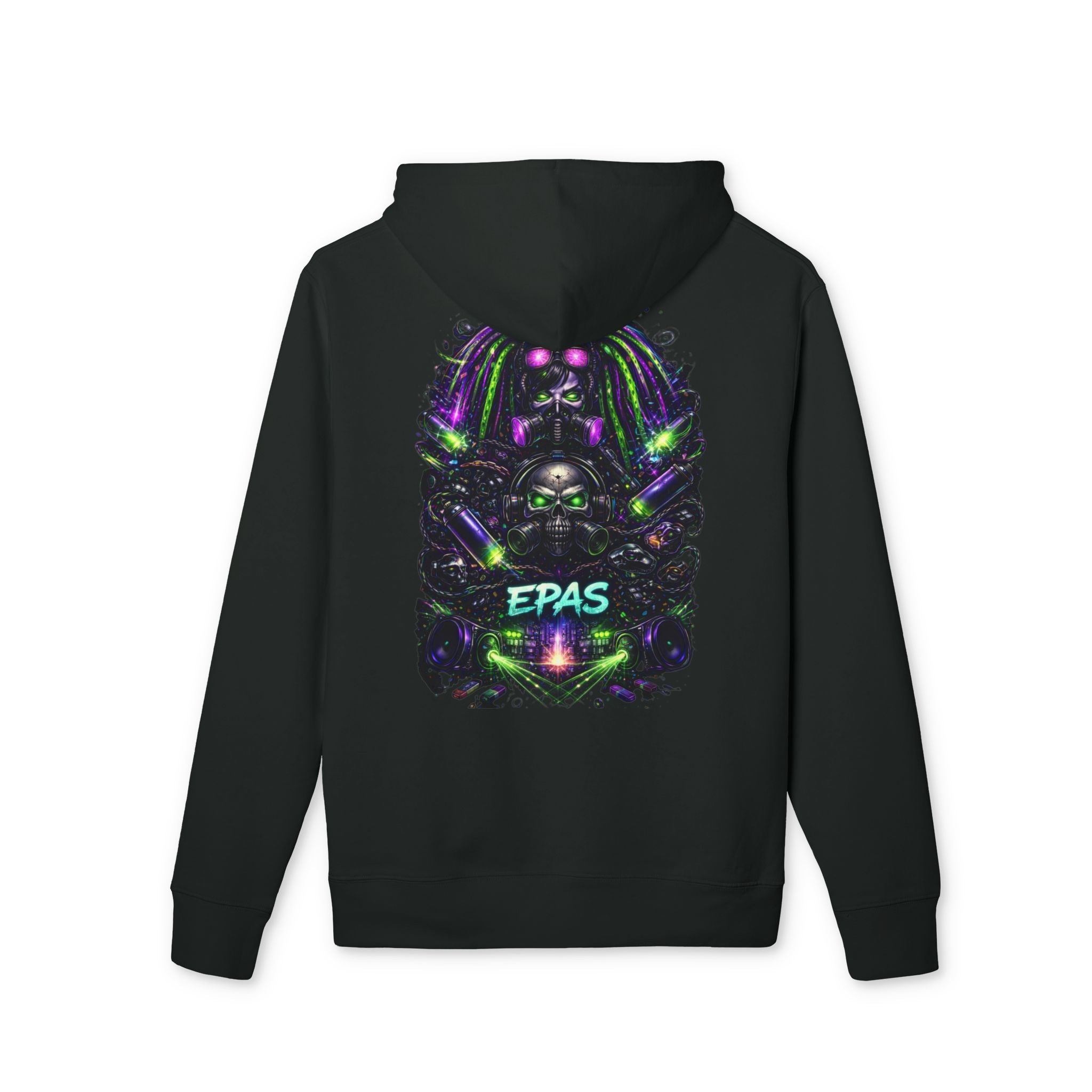 Skull Galaxy Hoodie — Neon EPAS Back Graphic Hoodie