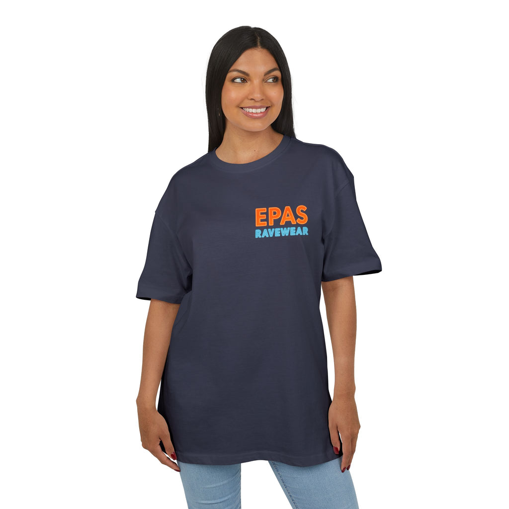EPAS Ravewear Unisex Heavy Oversize Tee - Bass Statt Small Talk, Streetwear, Festival Fashion, Comfortable Tee, Music Lover Gift