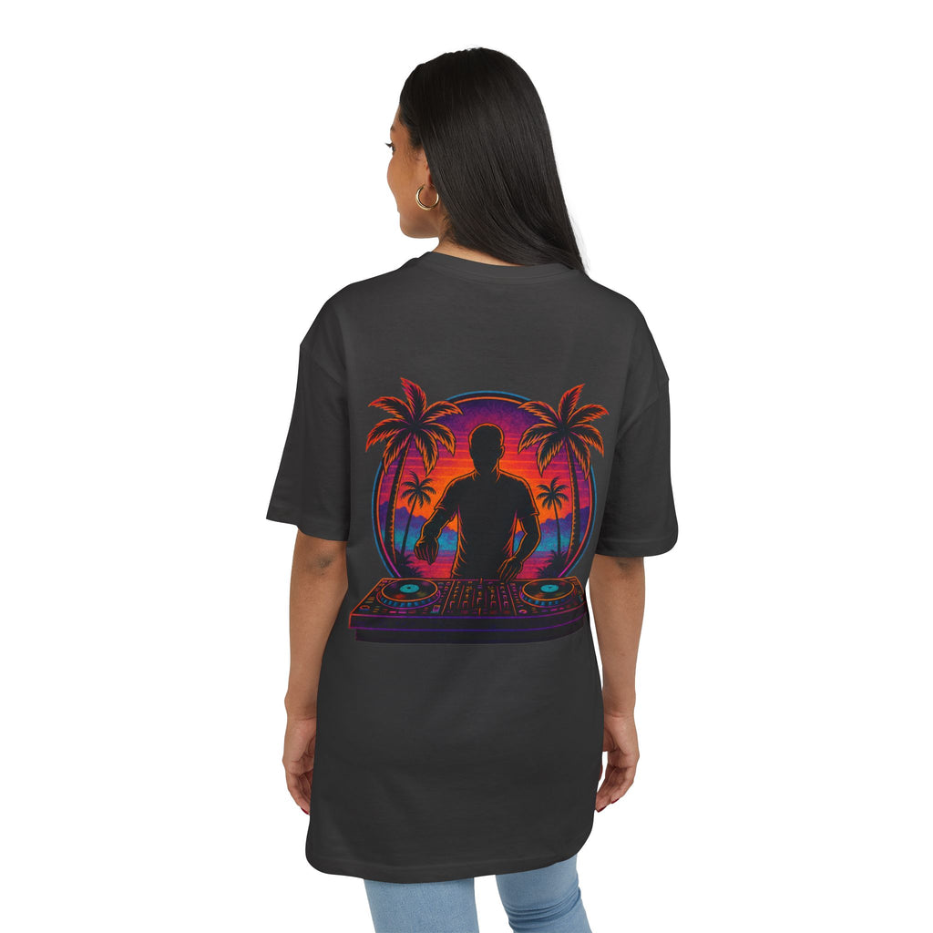 Vibrant Rave T-Shirt, Unisex Heavy Oversize Tee, Festival Wear, Music Lover Gift, Colorful Summer Top, EDM Apparel, Party Shirt
