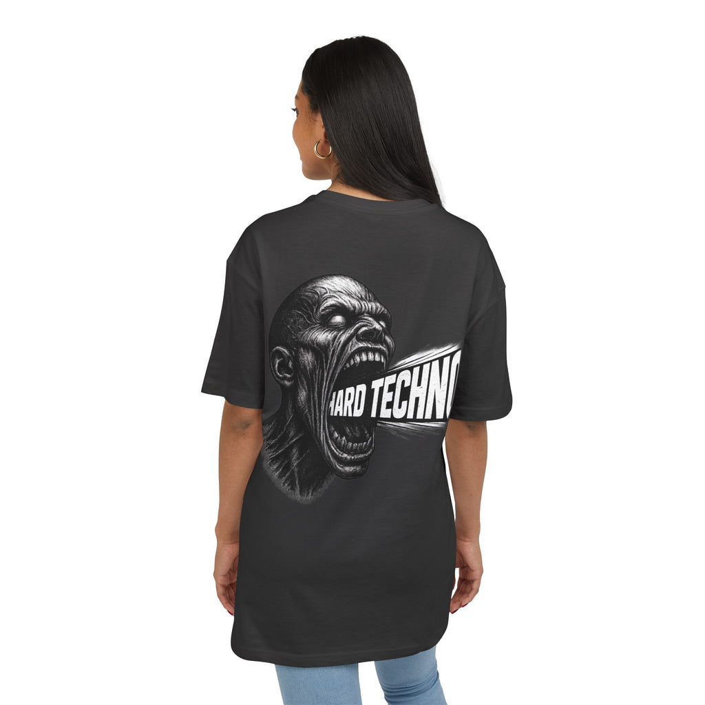 Hard Techno Unisex Oversize Tee, Music Lover Shirt, Rave Style T-Shirt, Grunge Fashion, Festival Outfit