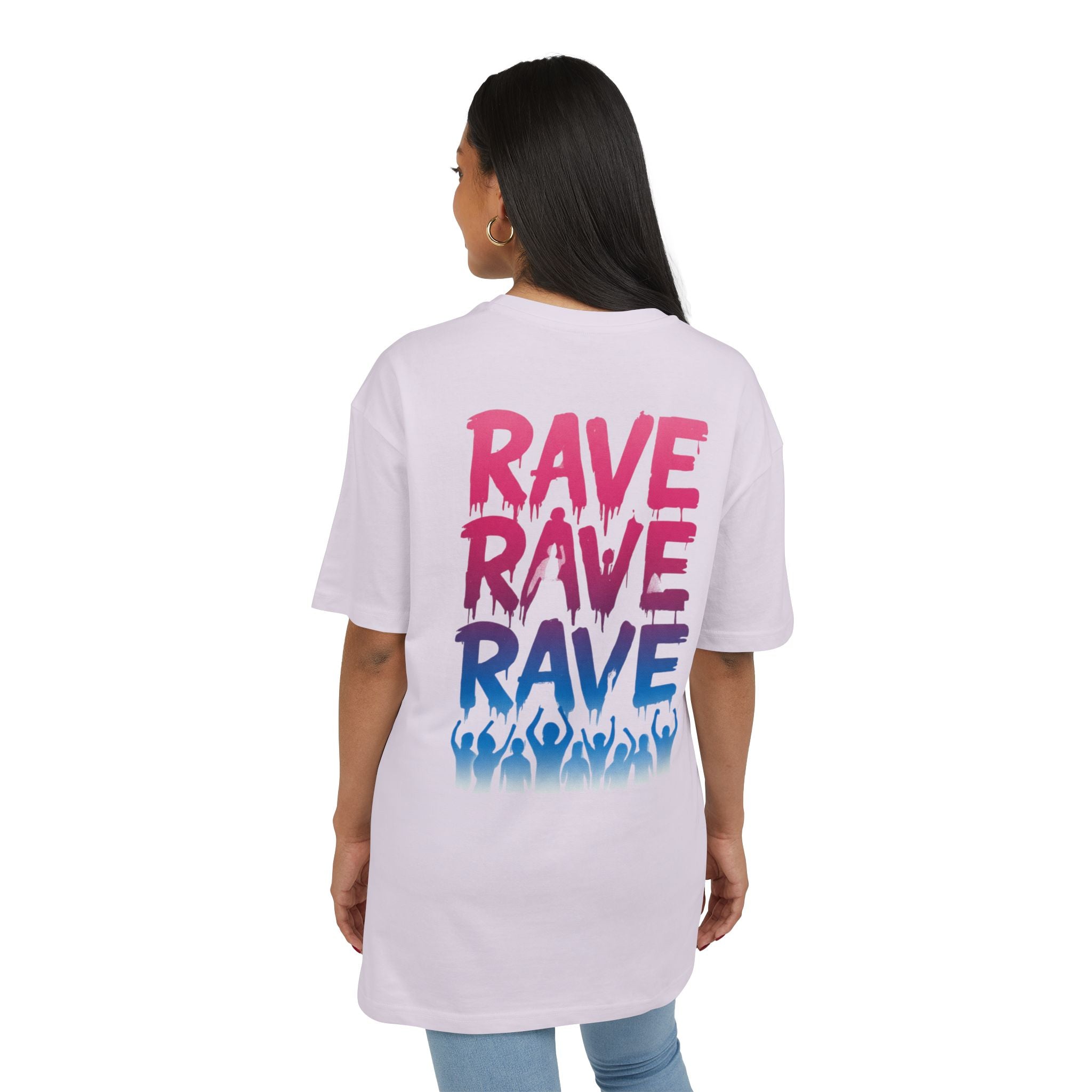 Rave-Inspired Oversize Tee - EPAS Collection, Music Festival Shirt, Unisex Graphic Tee, Streetwear, Party Attire, Rave Wear
