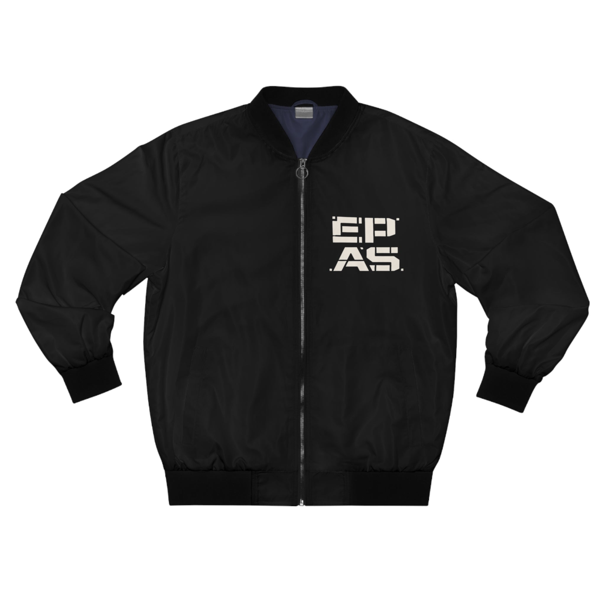 Techno Bomber Jacket — 'EPAS' Front Logo & Back Graphic