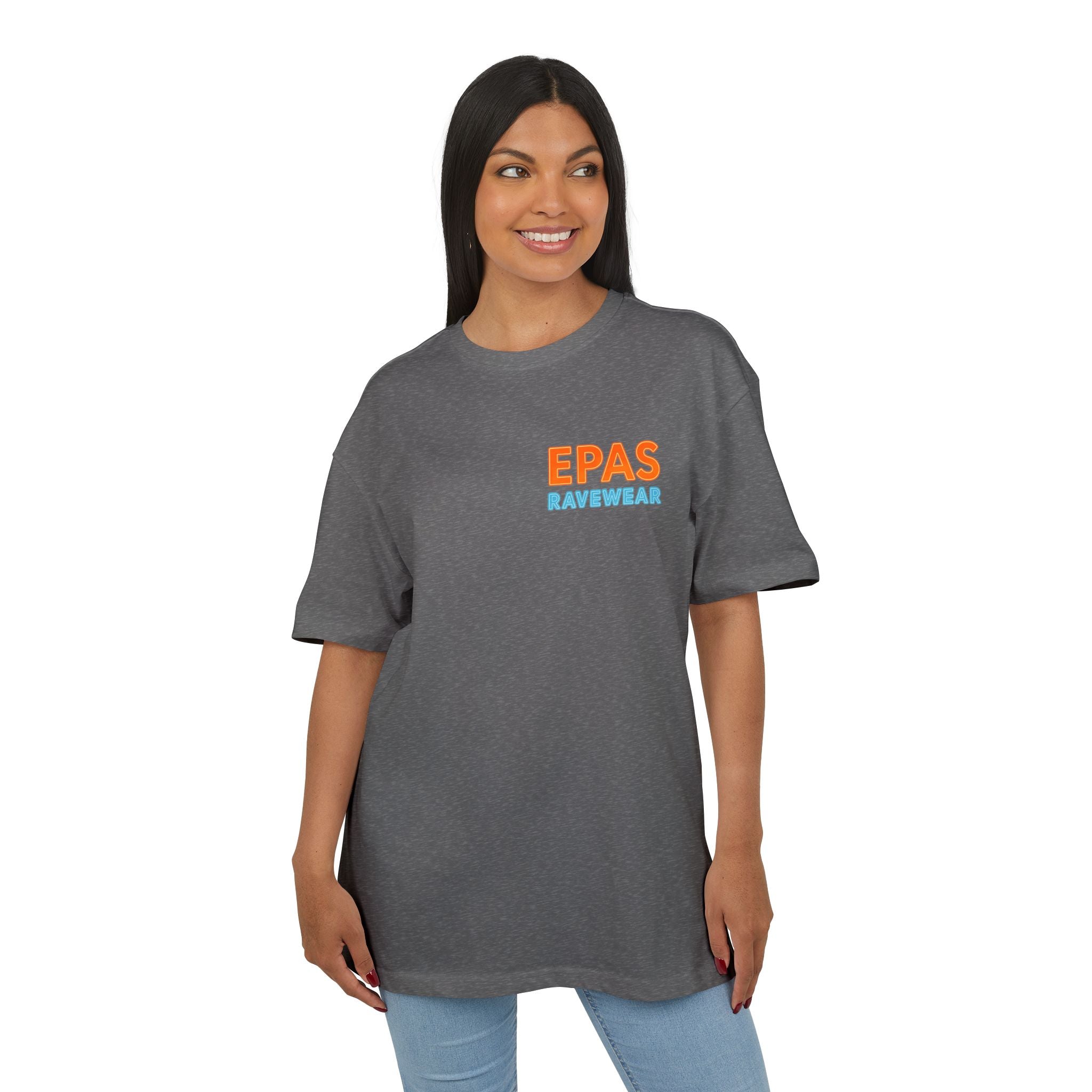 EPAS Ravewear Unisex Heavy Oversize Tee - Bass Statt Small Talk, Streetwear, Festival Fashion, Comfortable Tee, Music Lover Gift