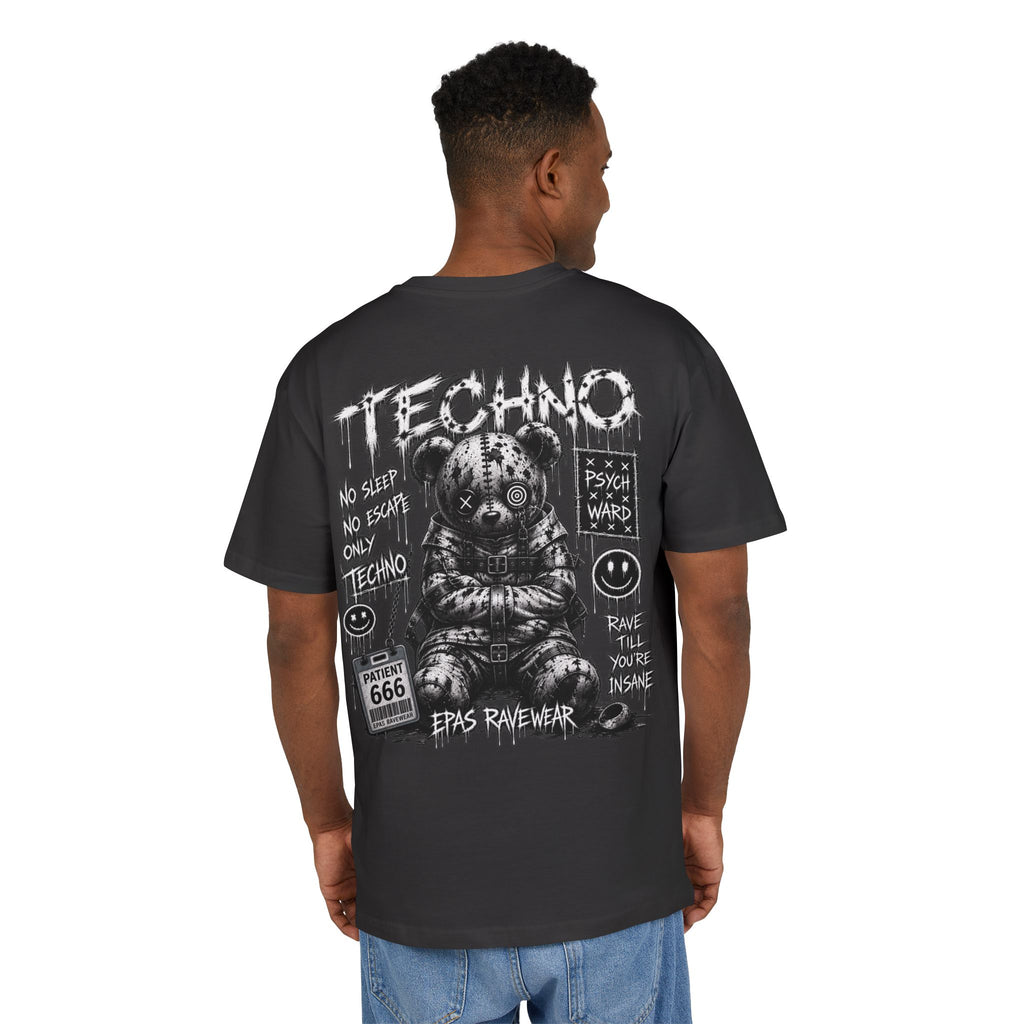 Techno Bear Graphic Tee — EPAS Streetwear Oversized T-Shirt