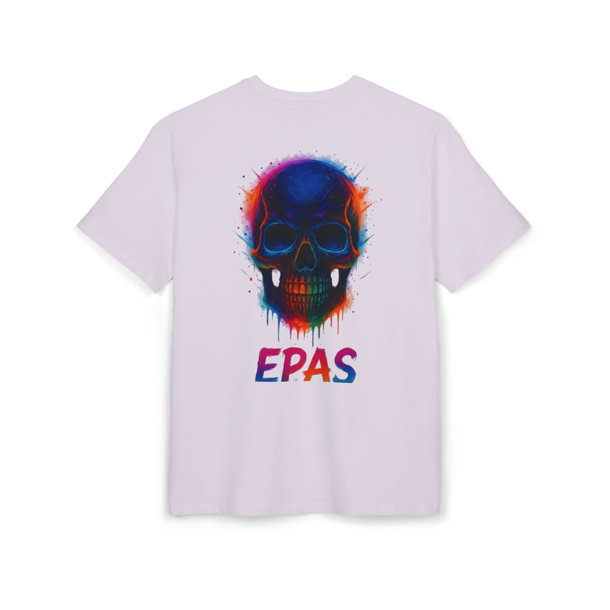 Colorful Skull Graphic Tee, Rave Wear, Festival Shirt, Edgy Streetwear, Unisex Oversized T-Shirt