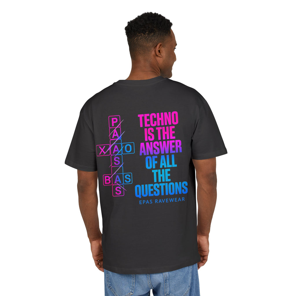 Techno Is The Answer Tee - EPAS Ravewear Oversized T-Shirt