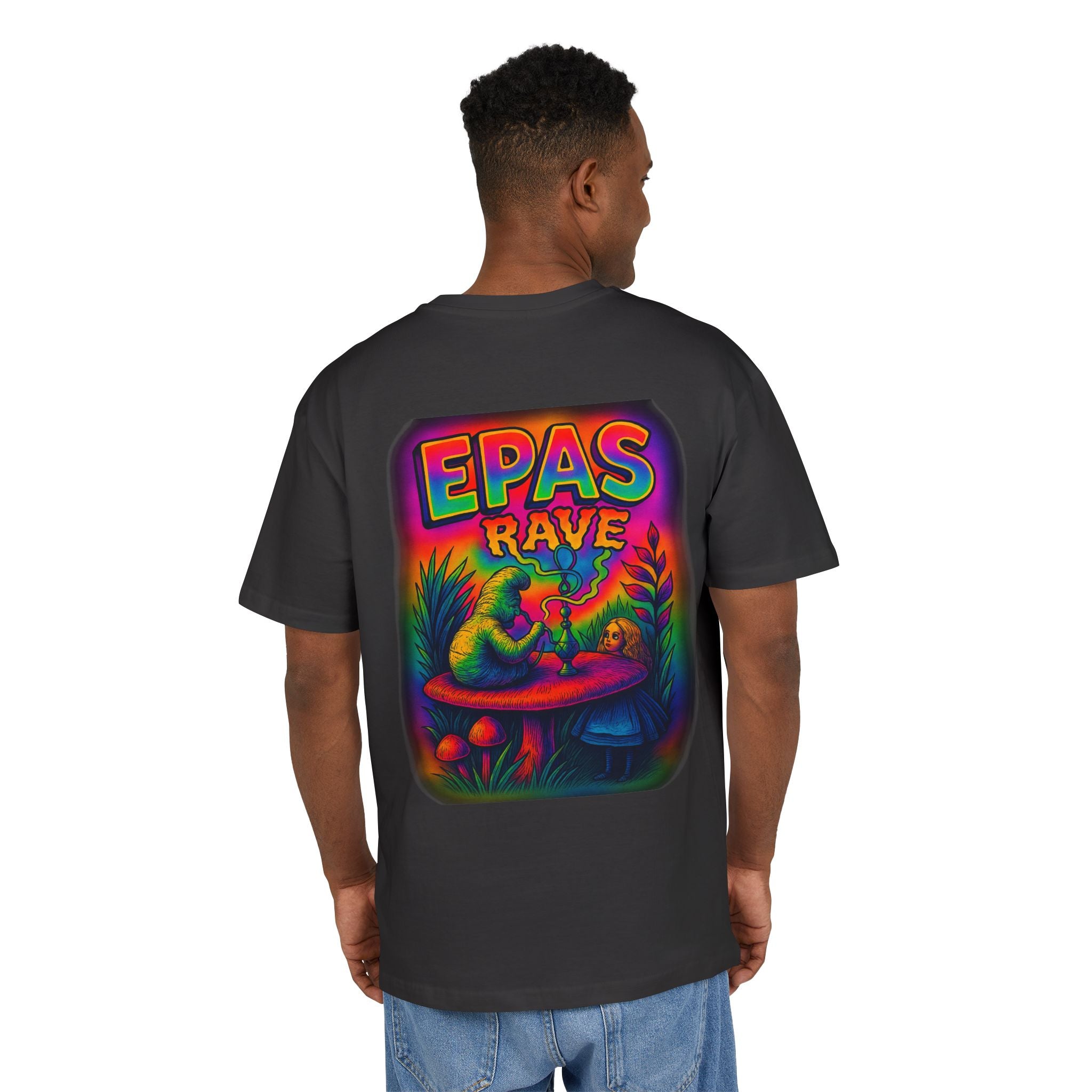 EPAS Rave Graphic Tee — Psychedelic Mushroom Oversized T-Shirt