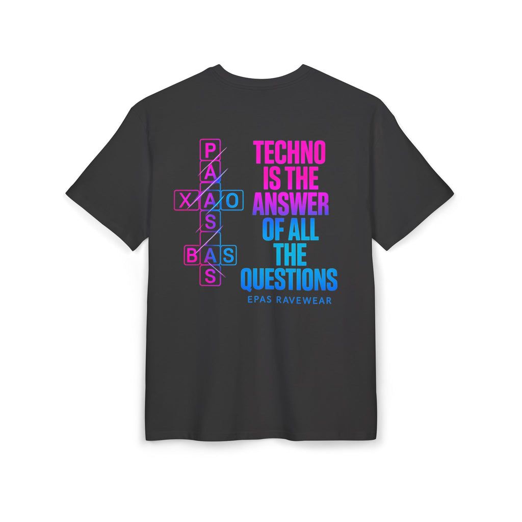 Techno Is The Answer Tee - EPAS Ravewear Oversized T-Shirt