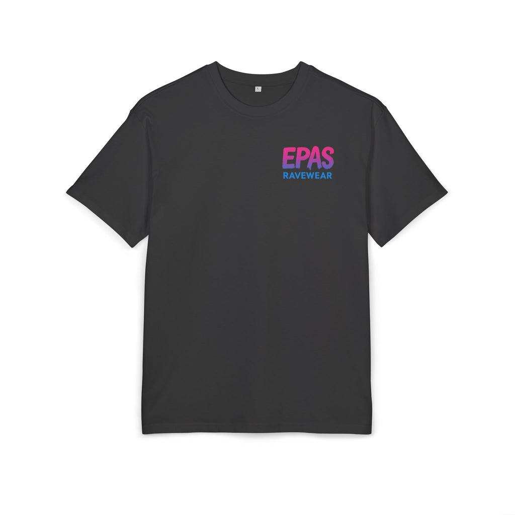 Rave-Inspired Oversize Tee - EPAS Collection, Music Festival Shirt, Unisex Graphic Tee, Streetwear, Party Attire, Rave Wear