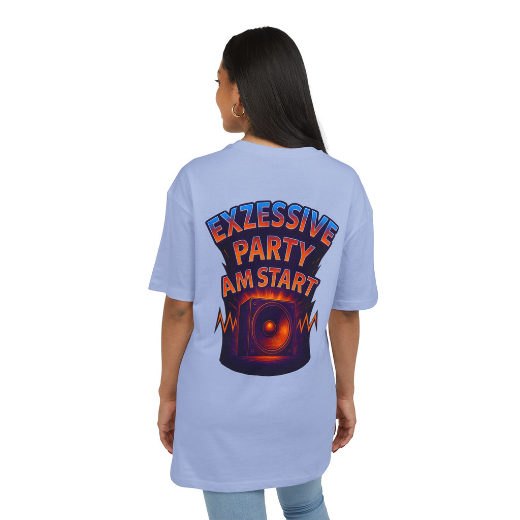 Trendy Rave Oversized Tee - EPAS Ravewear, Party Apparel, Festival Shirt, Unisex Graphic Tee, Dance Event Outfit