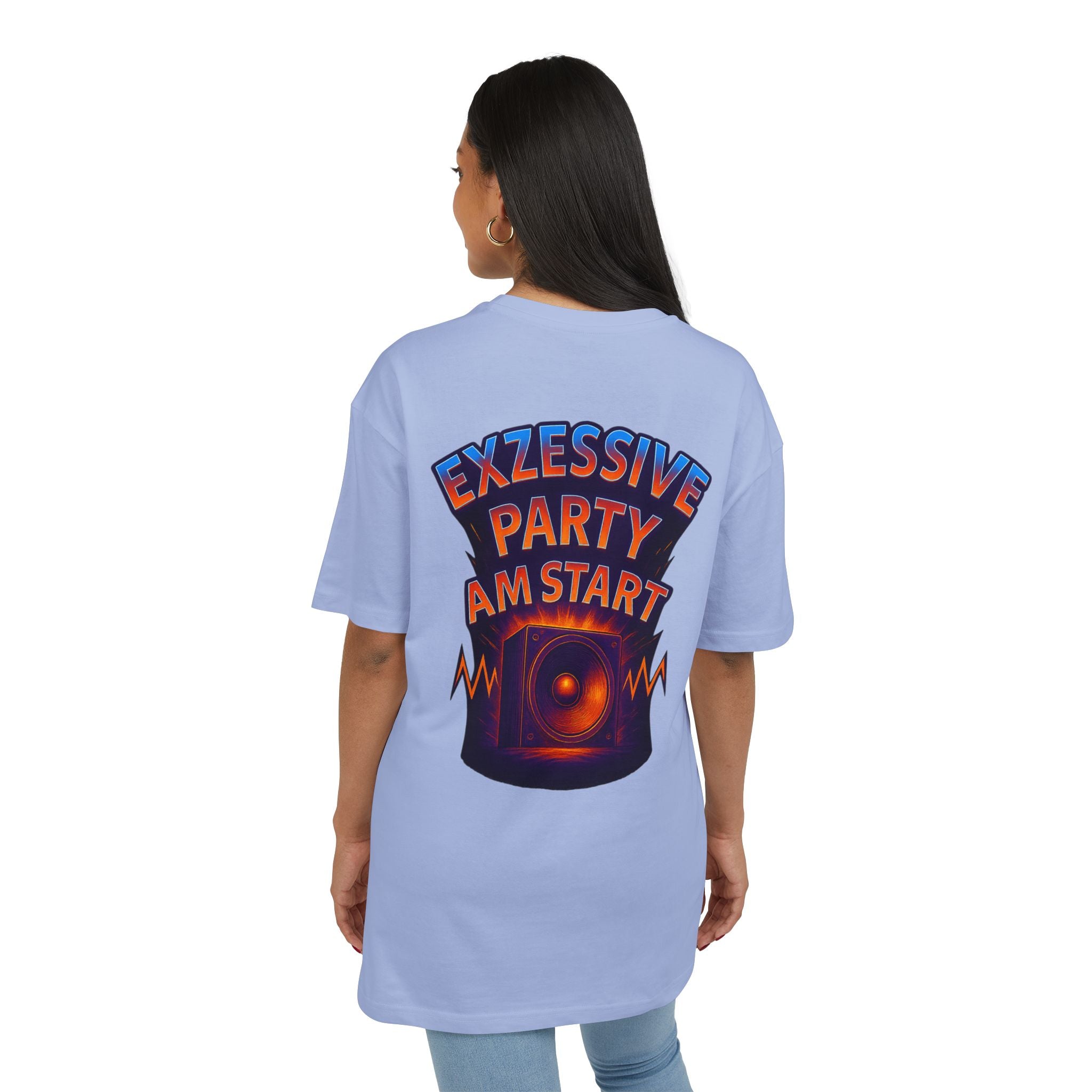 Trendy Rave Oversized Tee - EPAS Ravewear, Party Apparel, Festival Shirt, Unisex Graphic Tee, Dance Event Outfit