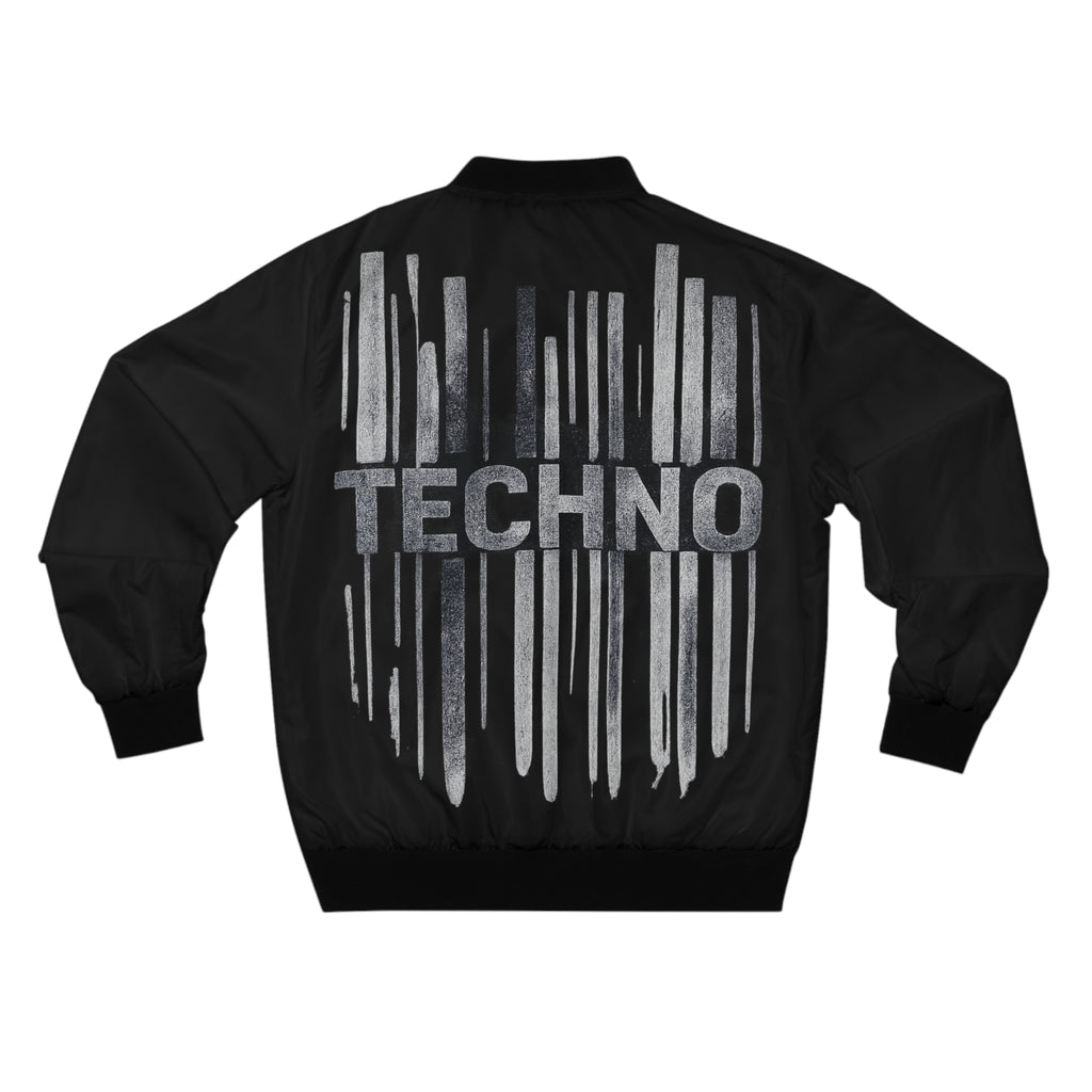 Techno Bomber Jacket — 'EPAS' Front Logo & Back Graphic