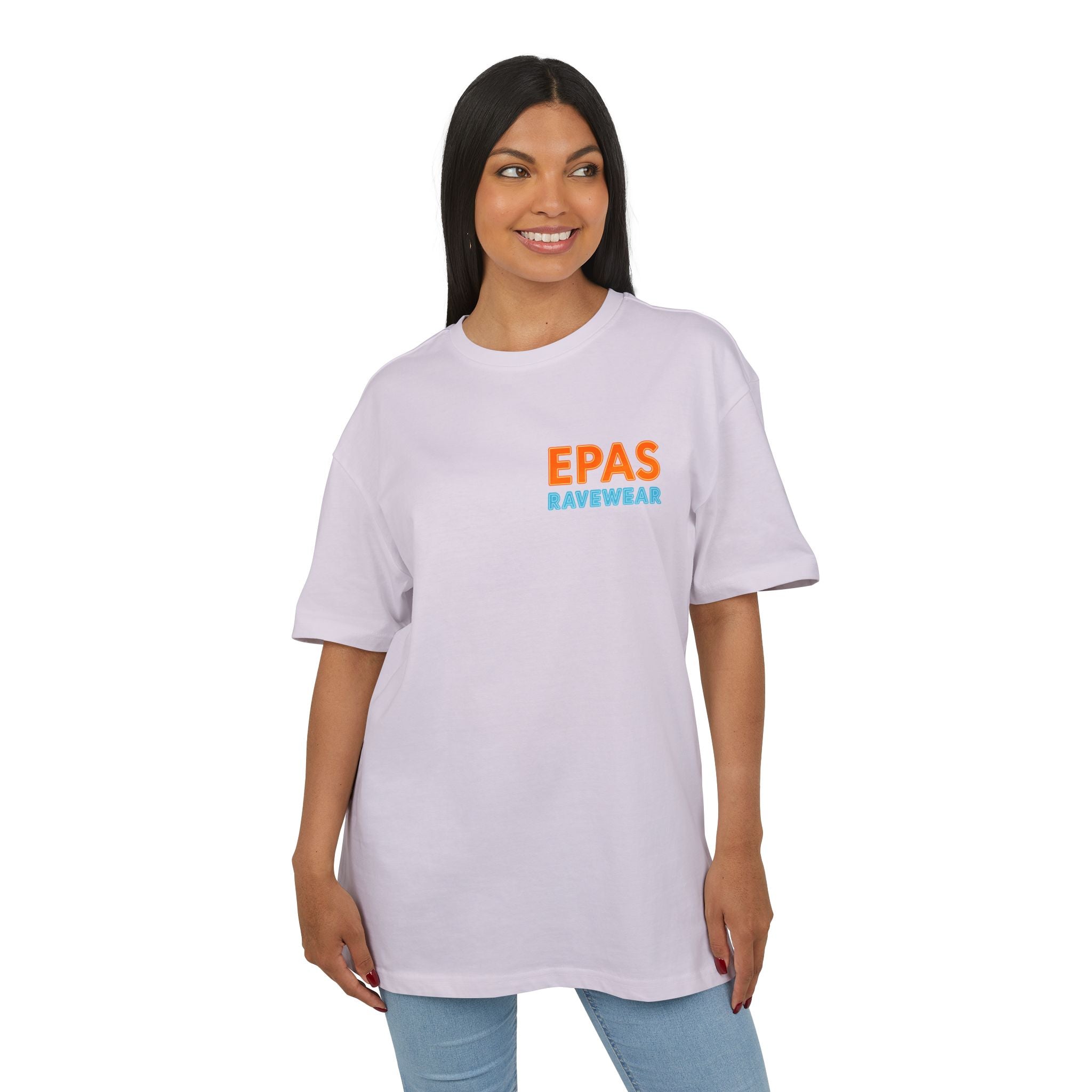 EPAS Ravewear Unisex Heavy Oversize Tee - Bass Statt Small Talk, Streetwear, Festival Fashion, Comfortable Tee, Music Lover Gift